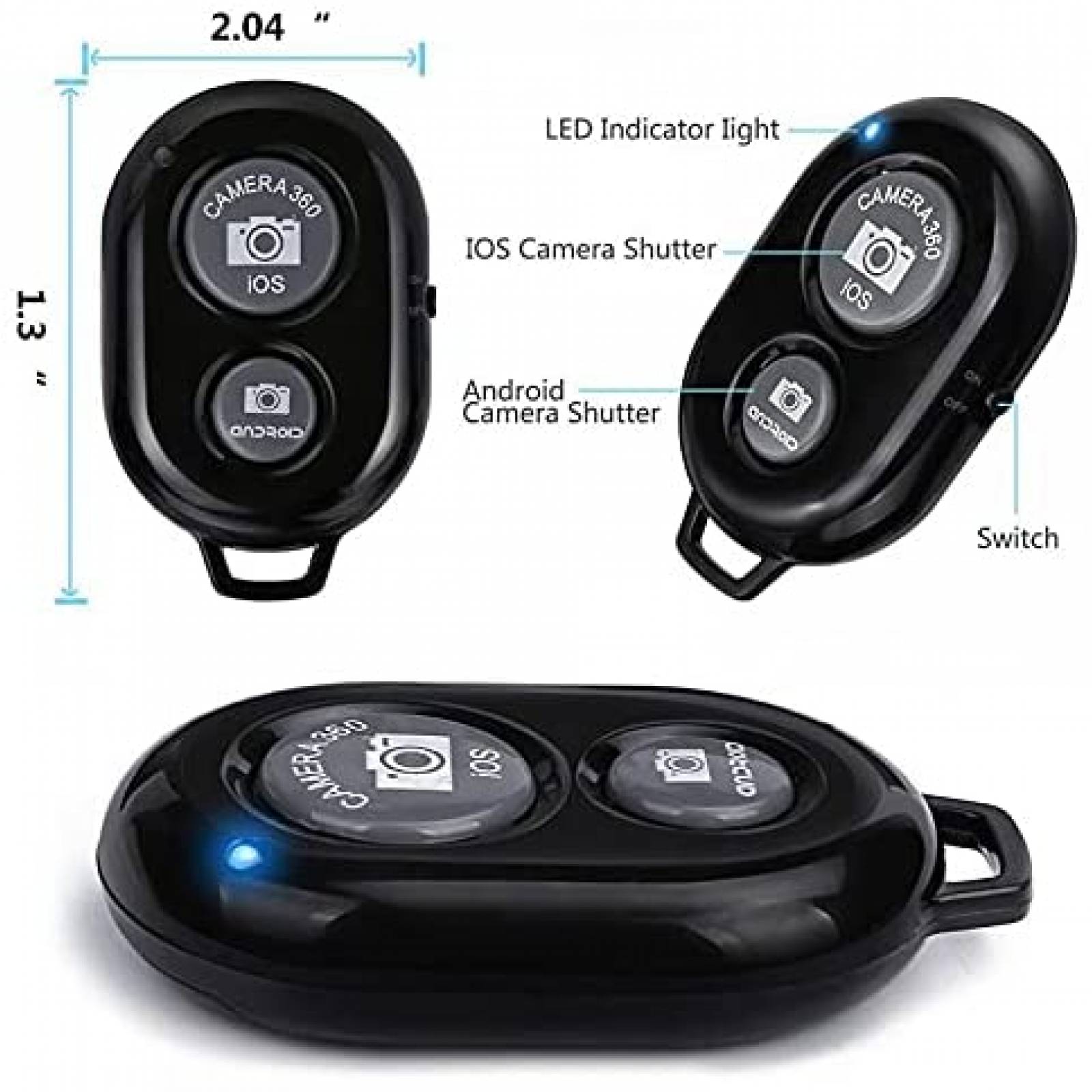 Mandos a distancia para camara Skoutag 2 piezas Bluetooth