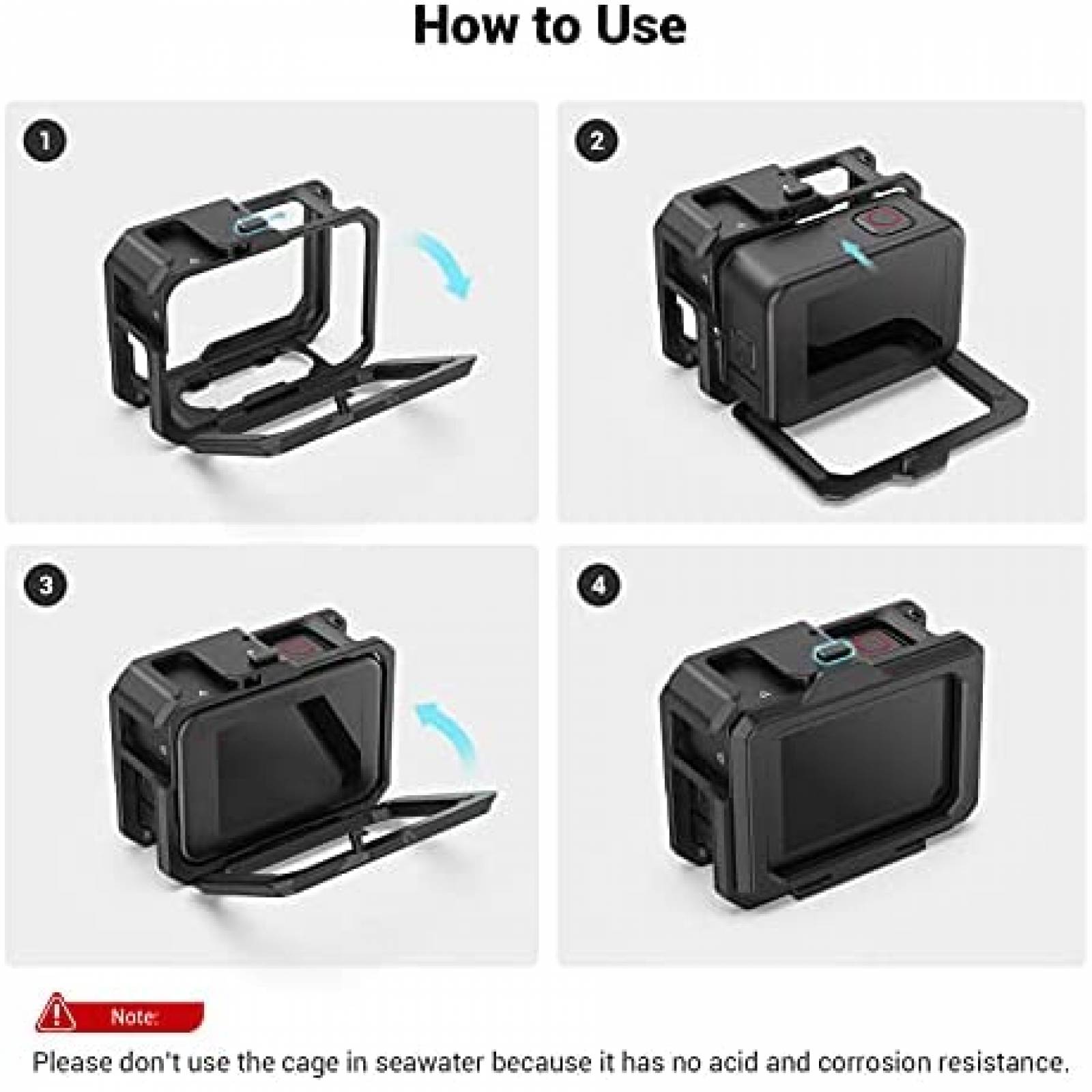 Estabilizador SMALLRIG 3083 para GoPro Hero 9/10 -Negro