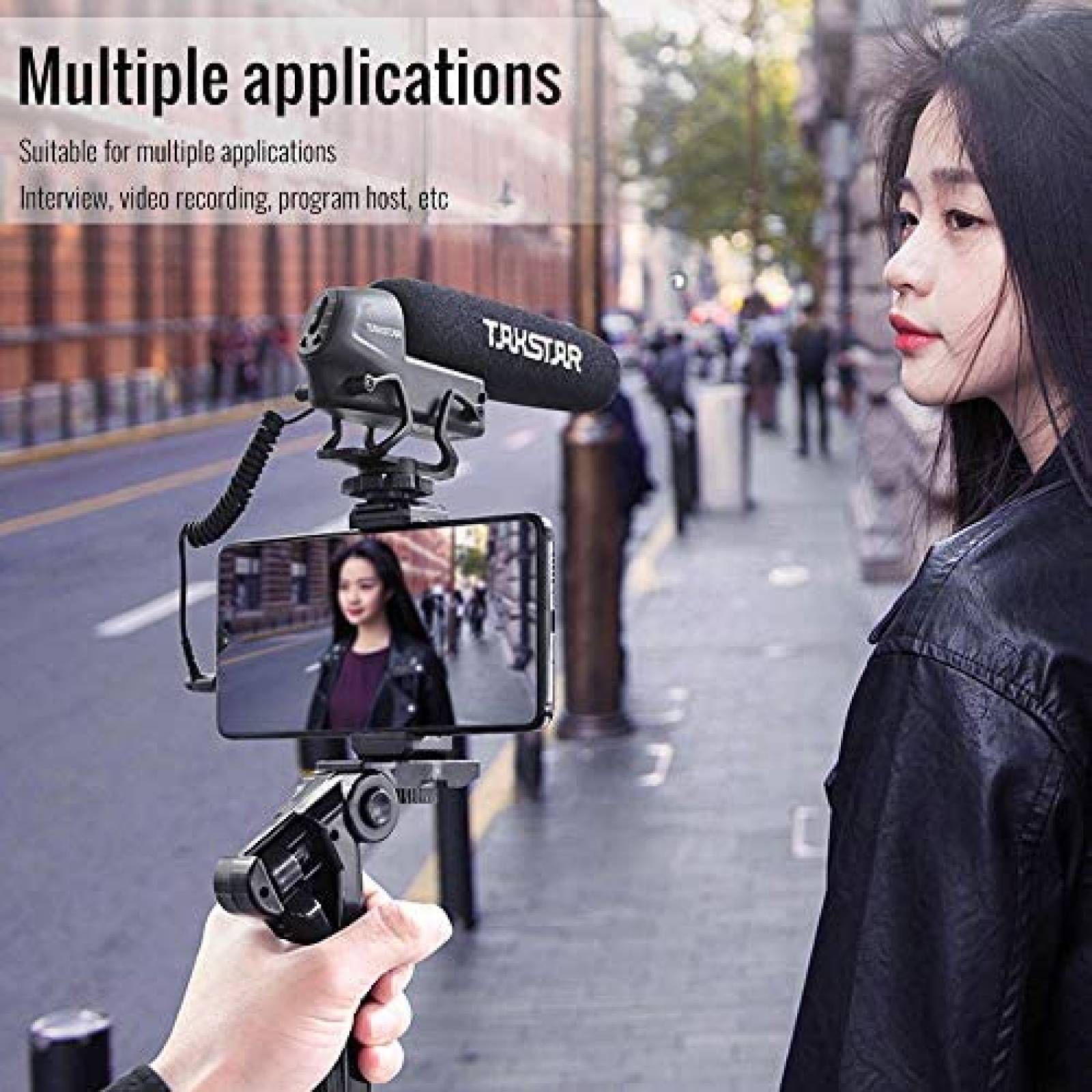 Microfono Condensador TAKSTAR SGC-600 de Videocamara -Negro