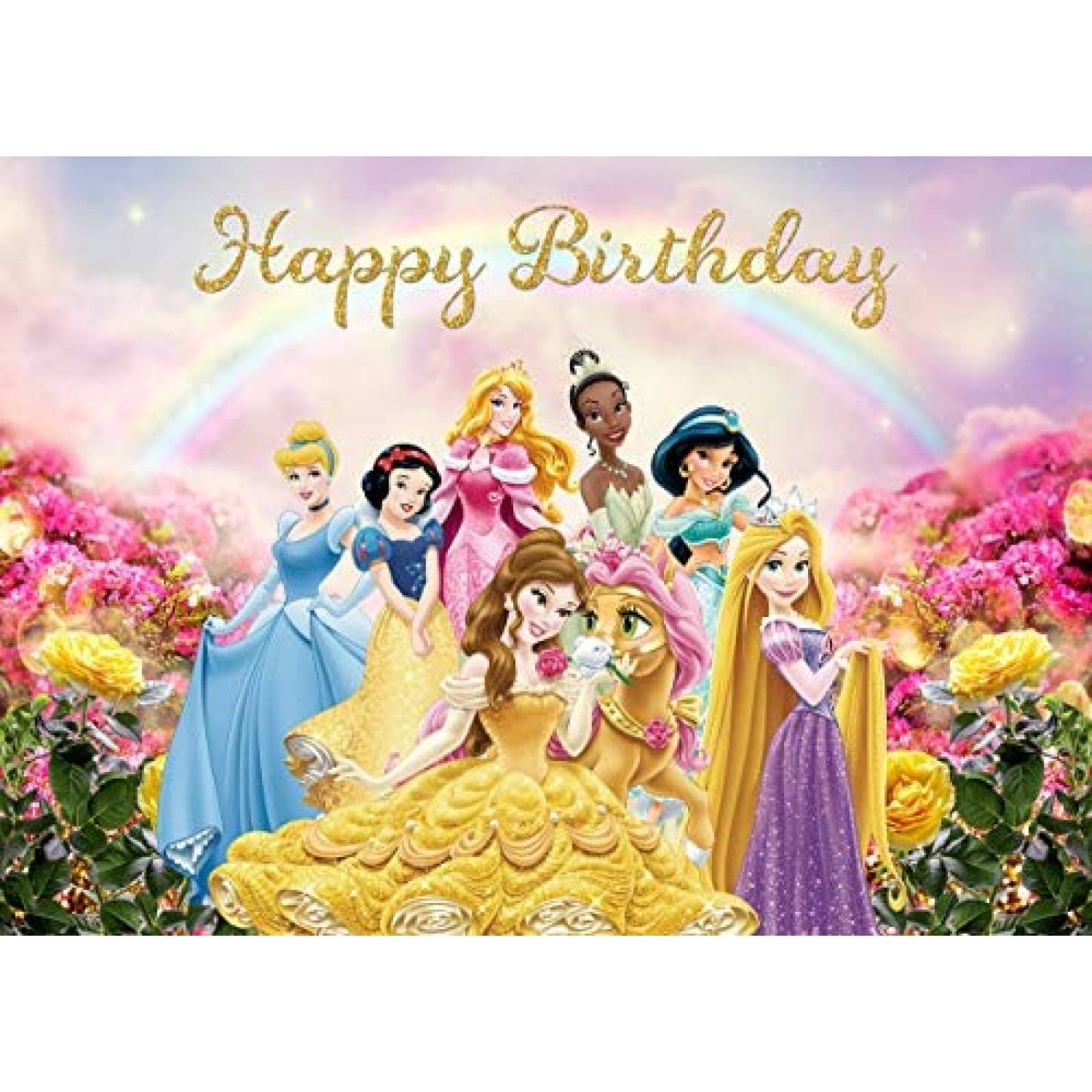 Fondo Fotografico TXUE Princesas Disney Decoracion Cumple