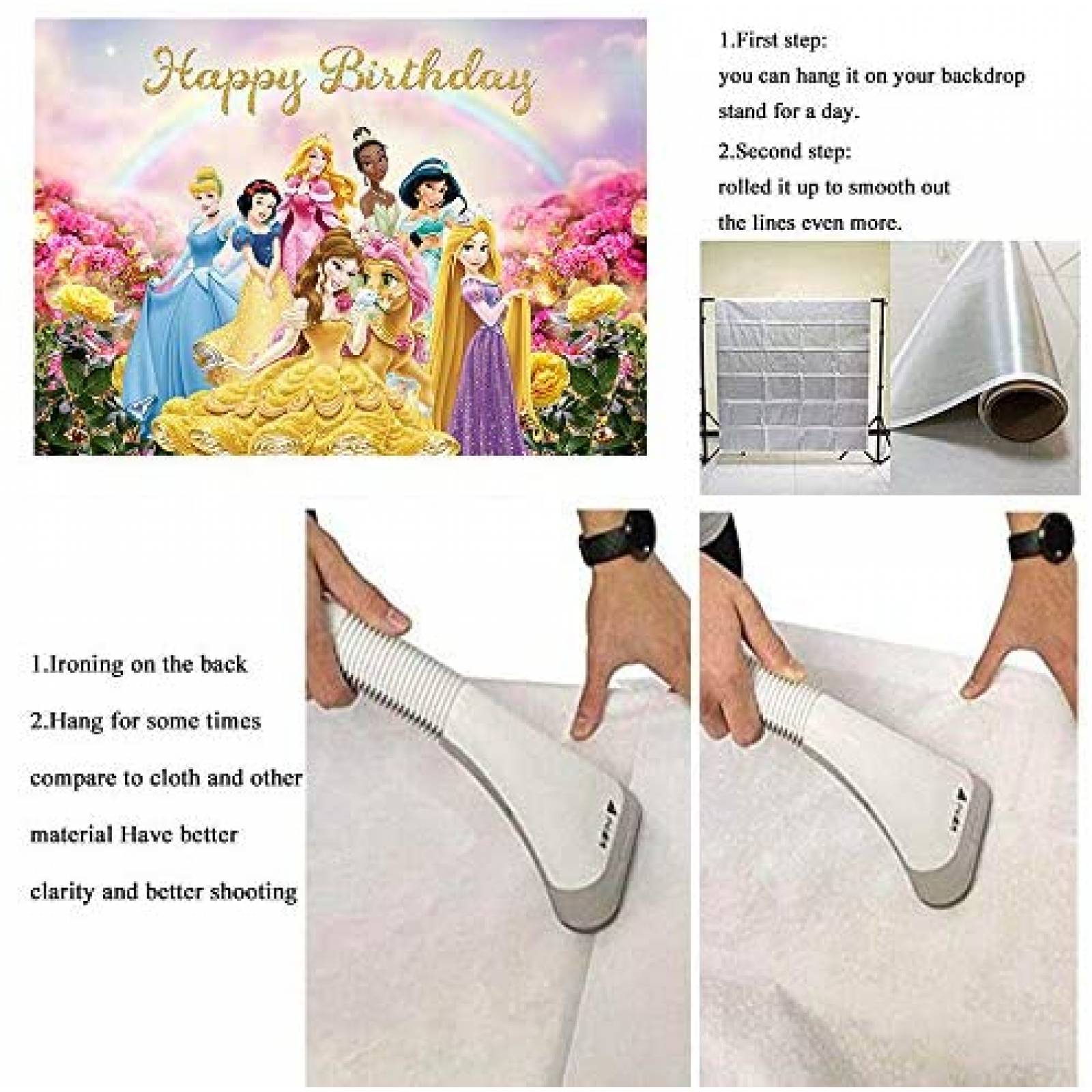 Fondo Fotografico TXUE Princesas Disney Decoracion Cumple