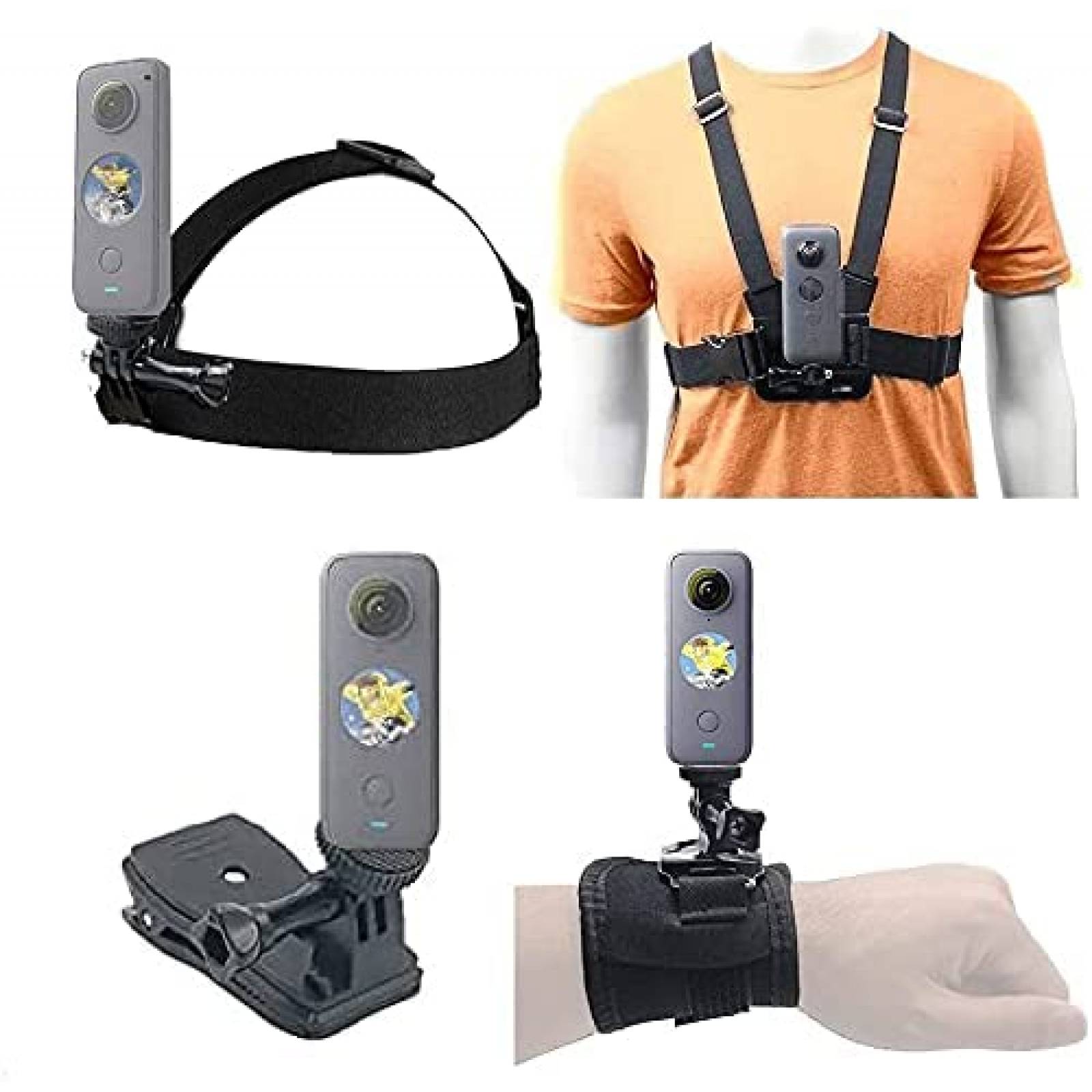 Kit Accesorios VGSION Compatible con Insta360 One X2 -Negro