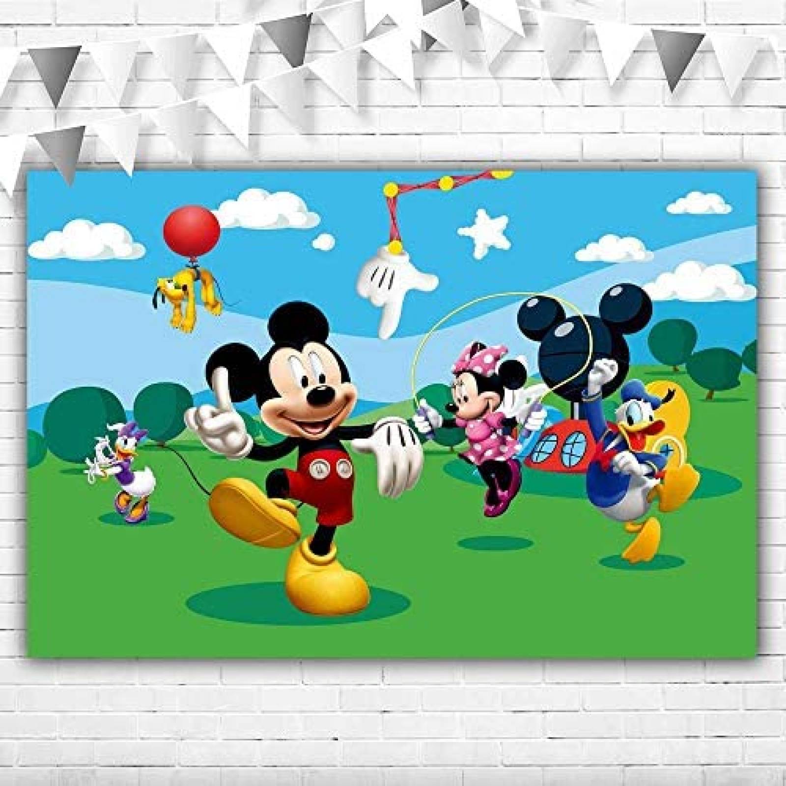 Telon de Fondo VV Backdrop La Casa de Mickey Mouse 5x3ft