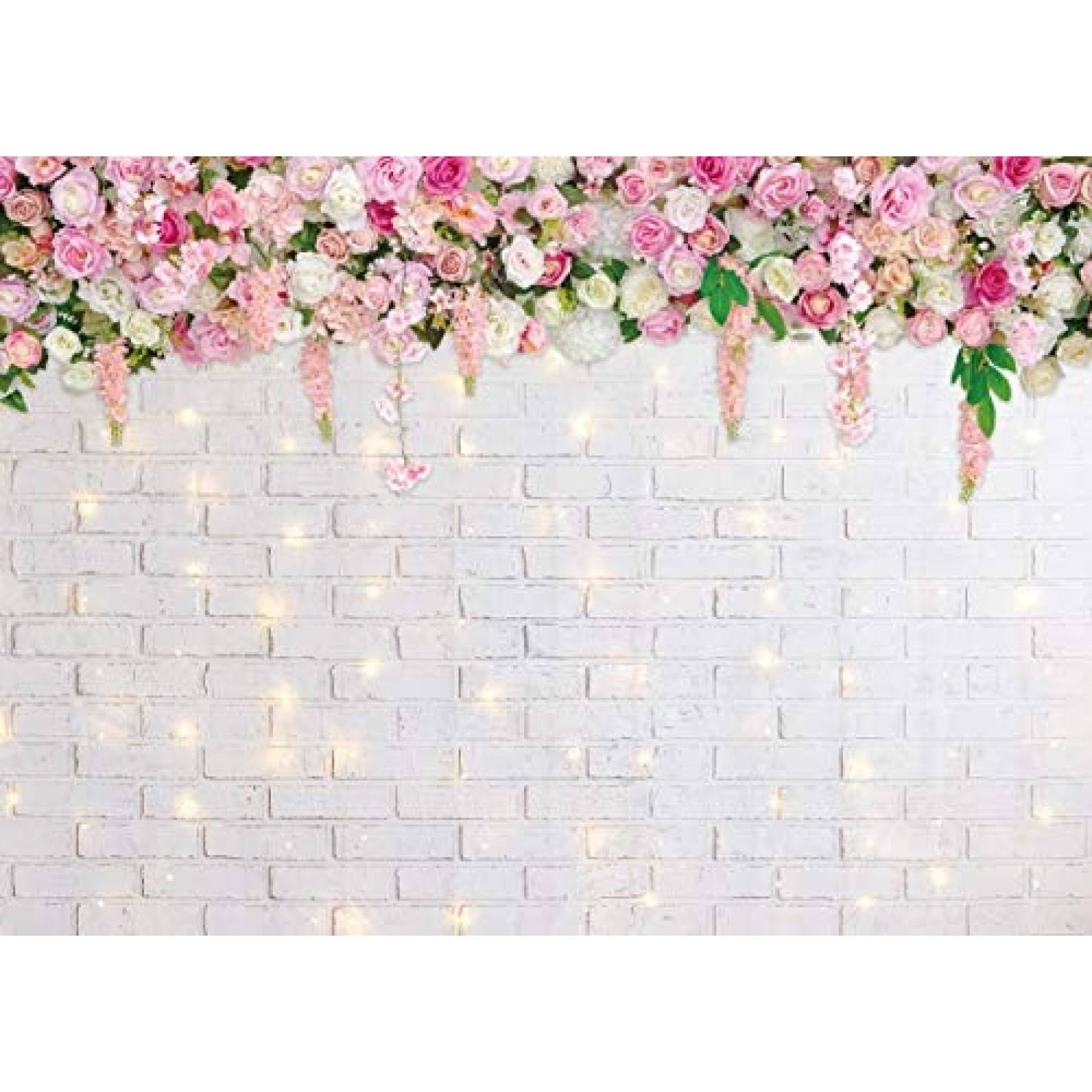 Fondo para fotografia WR Pared de flores 7x5FT -Colorido