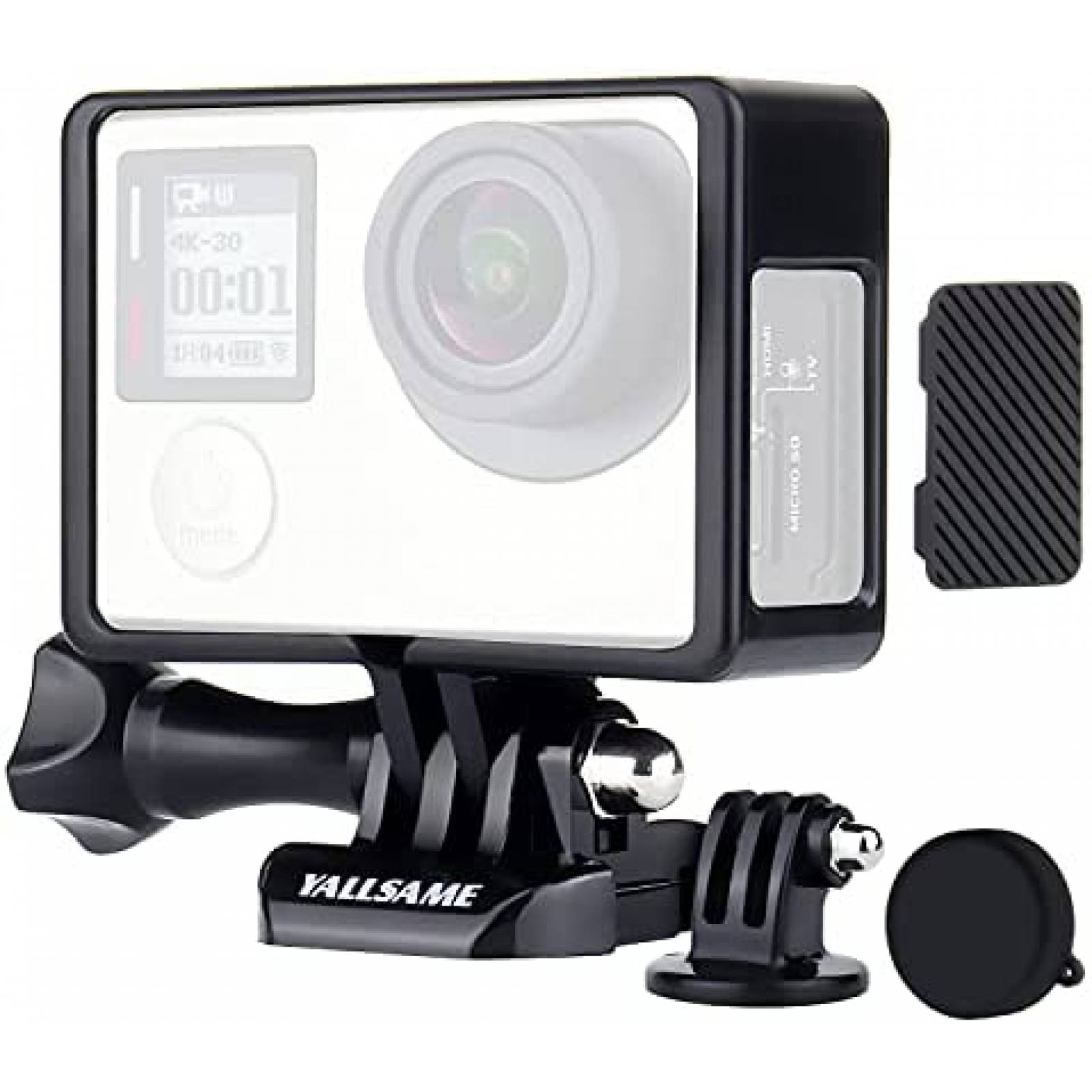 Protector para GoPro Hero 4 YALLSAME de silicon -Negro