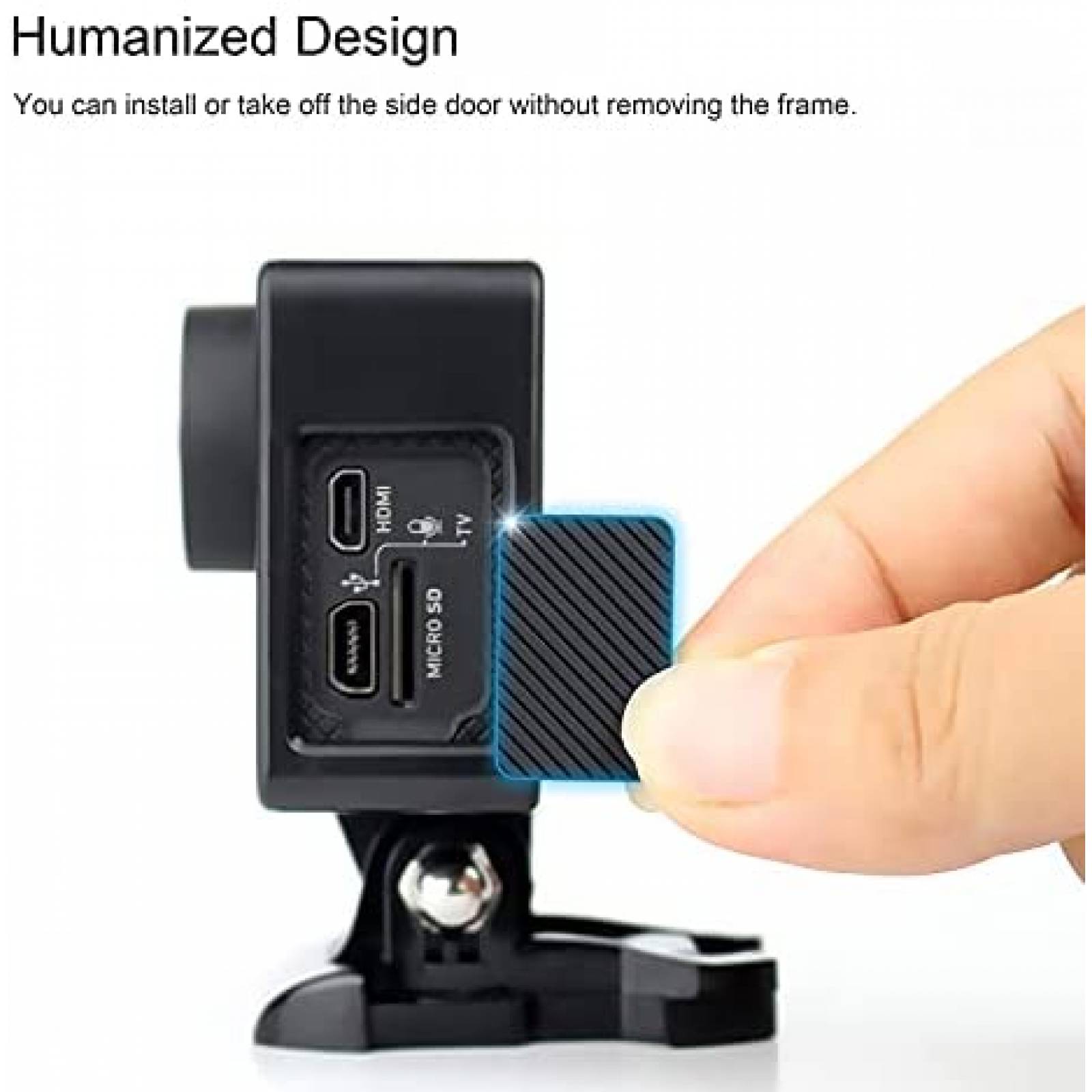 Protector para GoPro Hero 4 YALLSAME de silicon -Negro