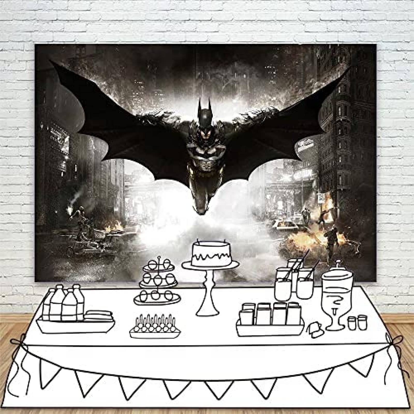 Fondo para Fotografia YouRan de 7 x 5 Pies -Batman