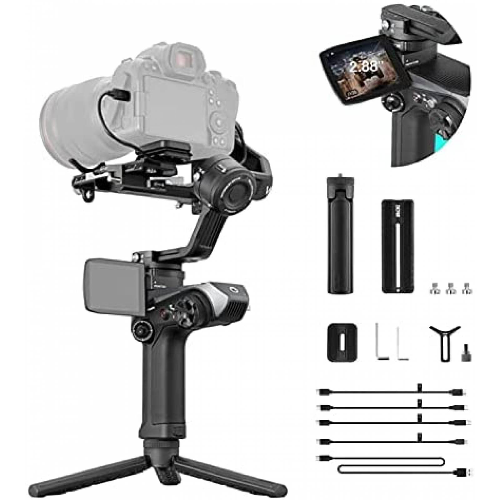 Estabilizador para camara Sony Zhiyun WEEBILL 2 -Negro