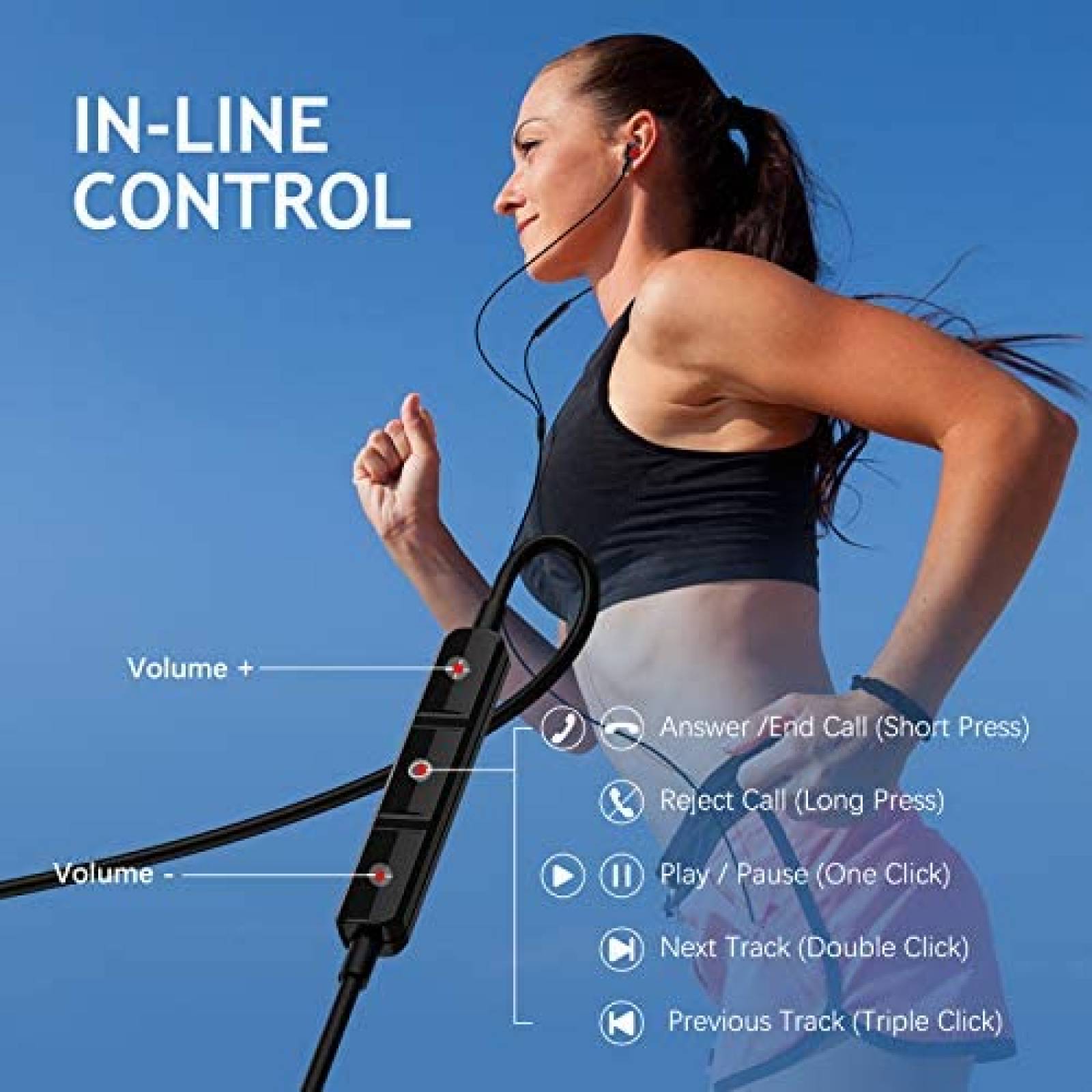 Auriculares ACAGET Con Cable Para iPhone 6s Conector 3.5mm