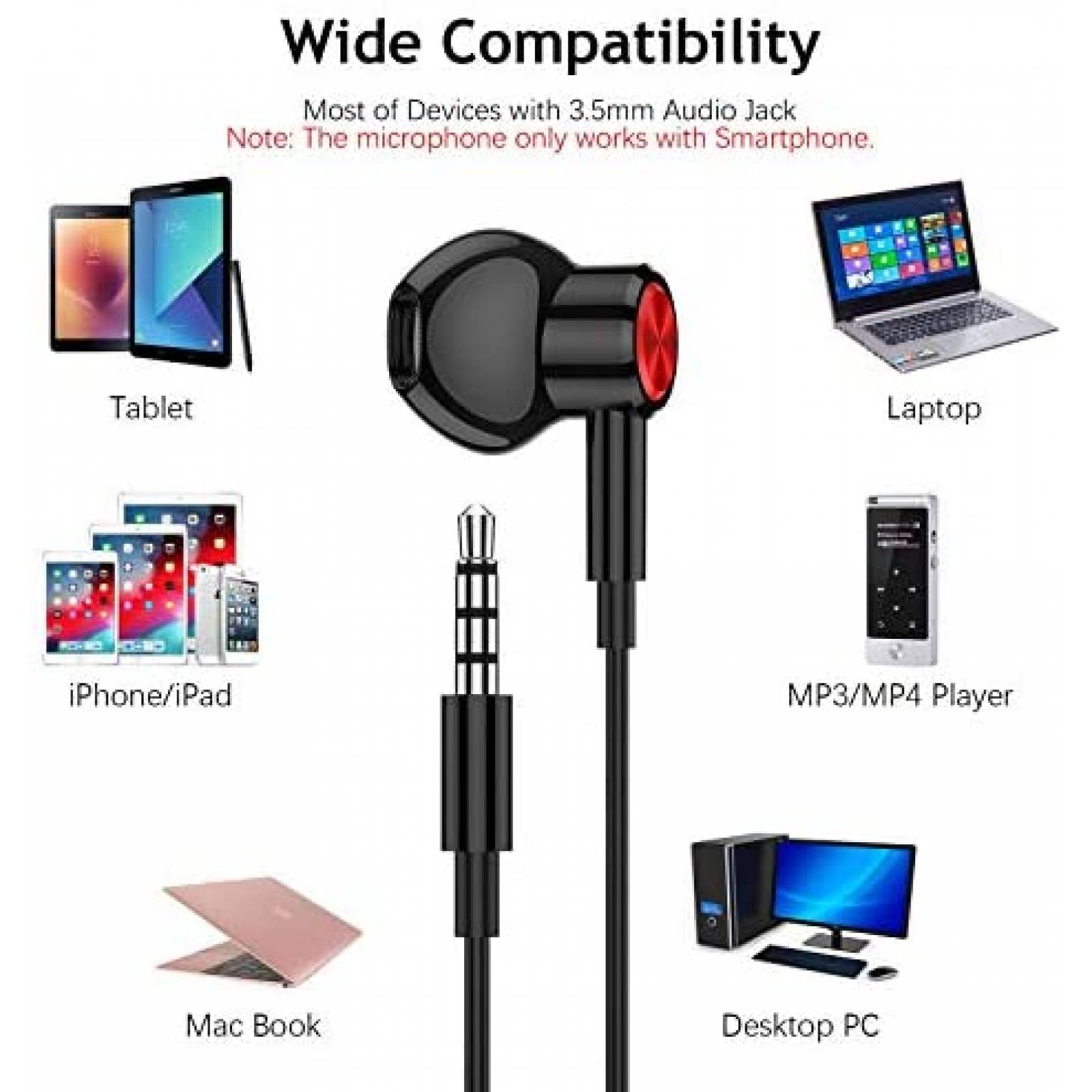 Auriculares ACAGET Con Cable Para iPhone 6s Conector 3.5mm