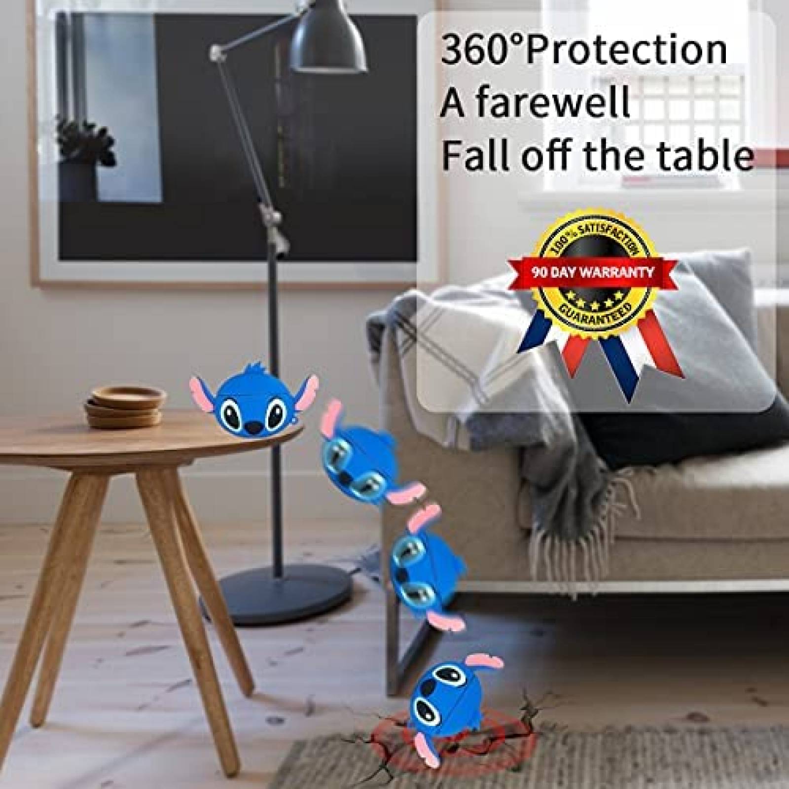 Funda para Beats Studio Buds Alquar Stitch de silicon -Azul