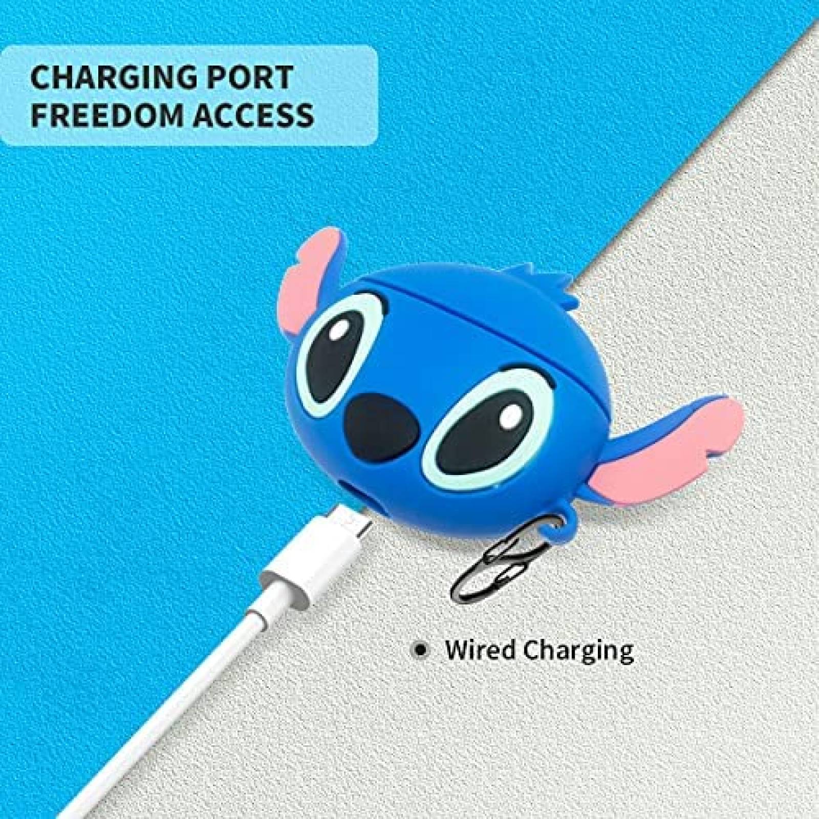 Funda para Beats Studio Buds Alquar Stitch de silicon -Azul