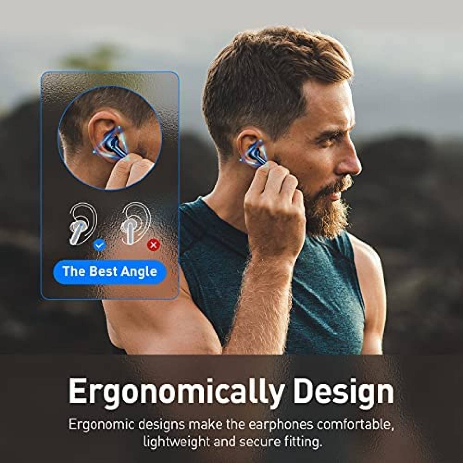 Auriculares Baseus S1 Pro Inalambricos Con Microfono -Azul