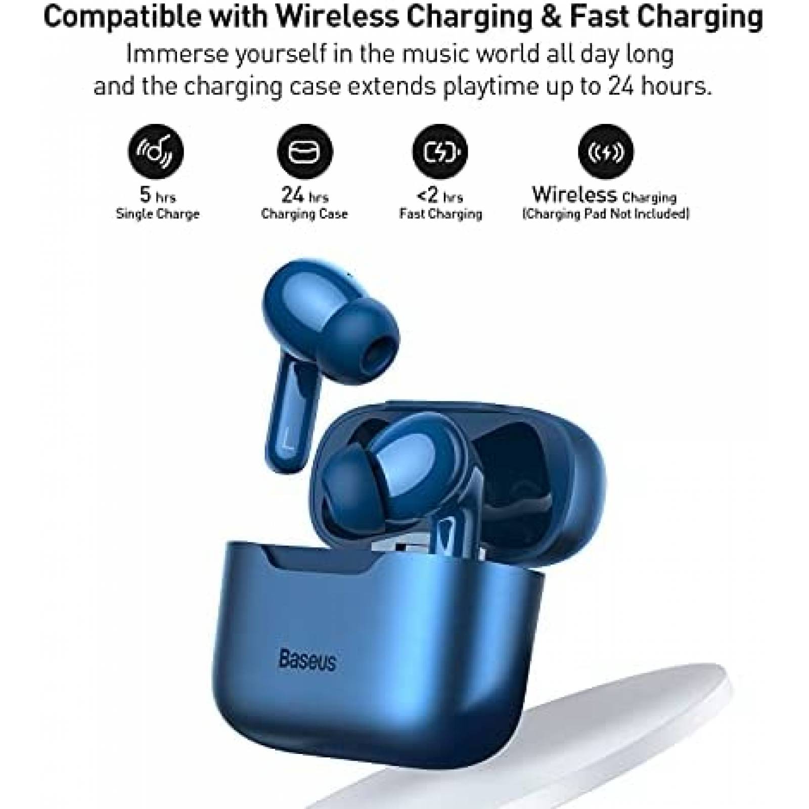 Auriculares Baseus S1 Pro Inalambricos Con Microfono -Azul