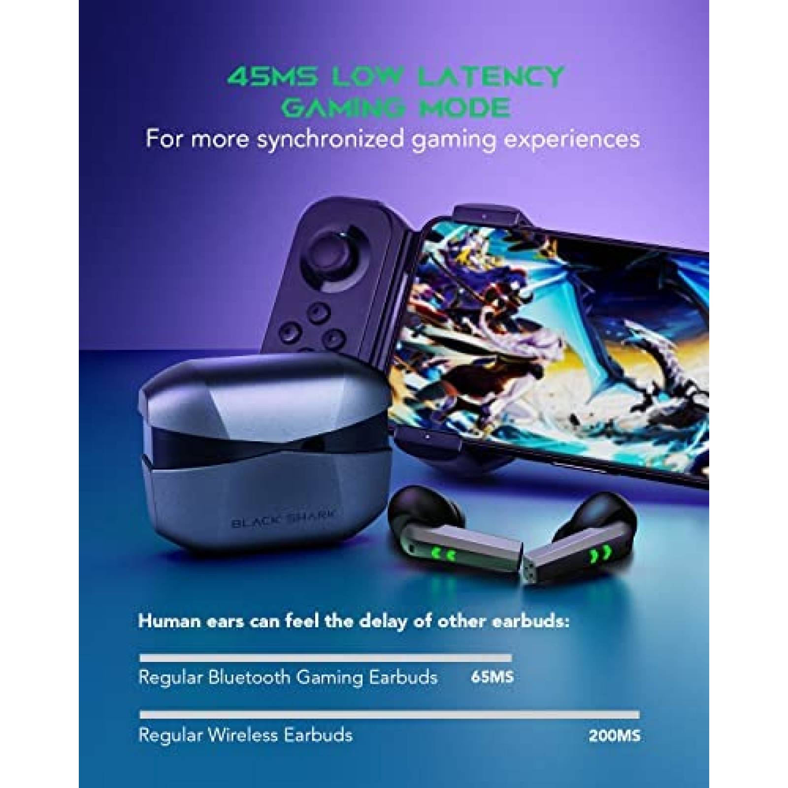 Audifonos Black Shark Lucifer T2 Inalambrico 20H -Negro