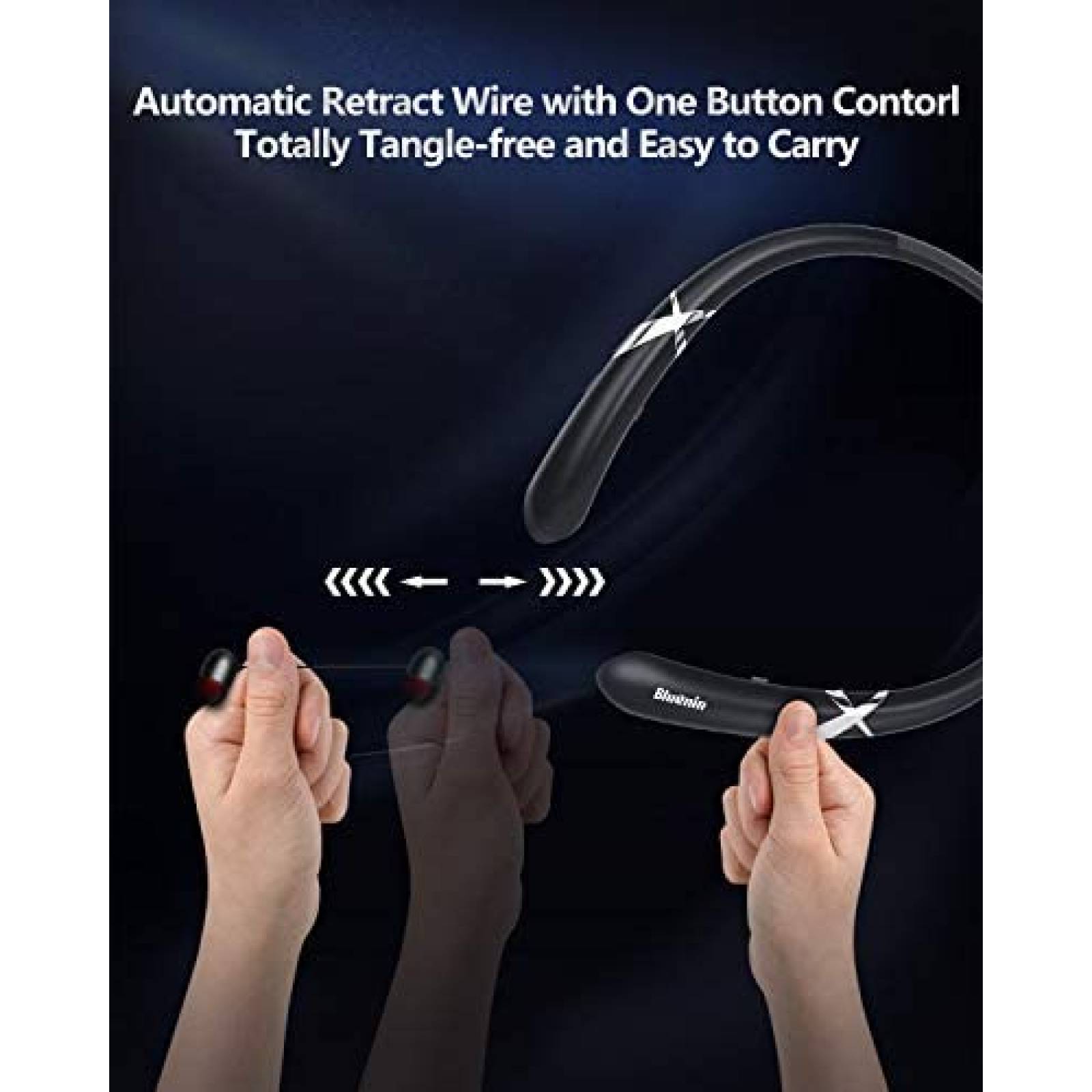 Audifonos inalambricos cuello Bluenin cancela ruido -Negro