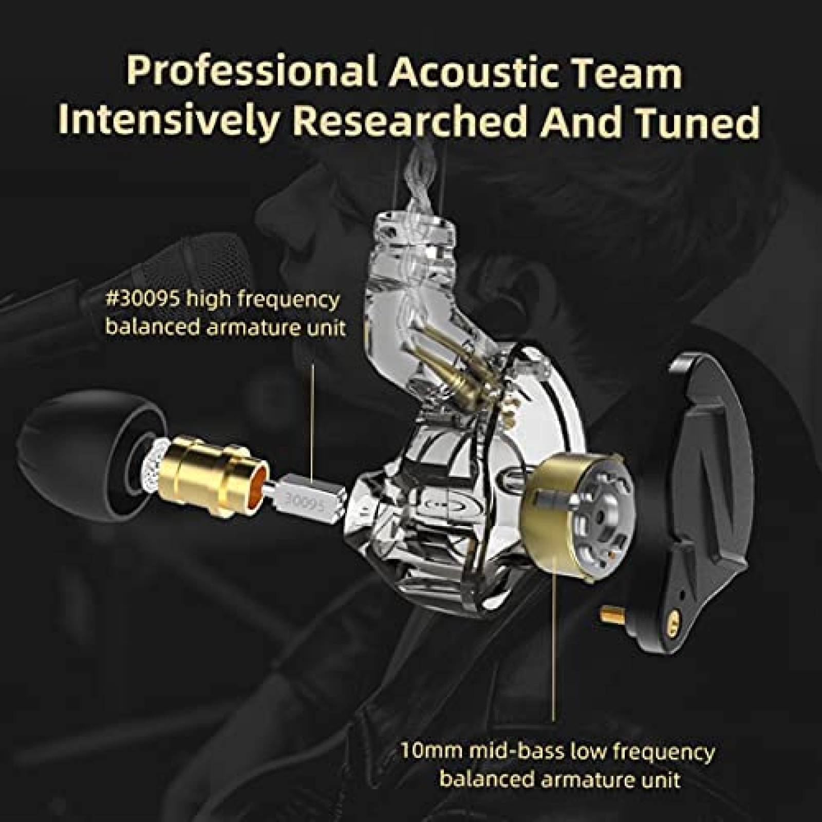 Auriculares CCA KZ ZSN Pro Gaming Alambricos Compatibles