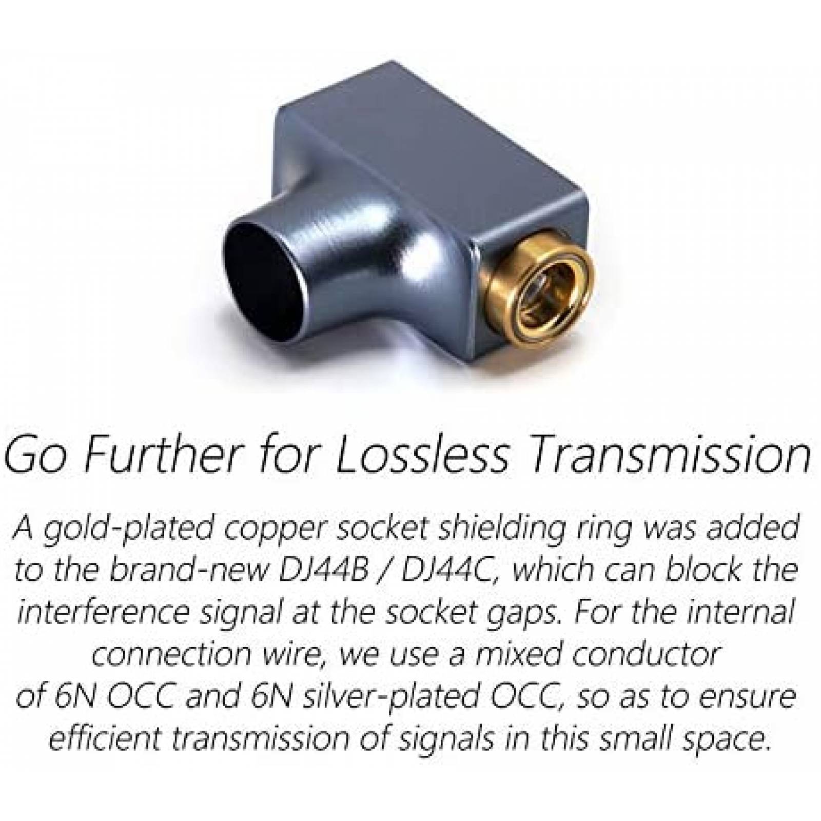 Conversor Audio DD DJ44C 2 Aluminio 4.4mm Balanceado -Dorado