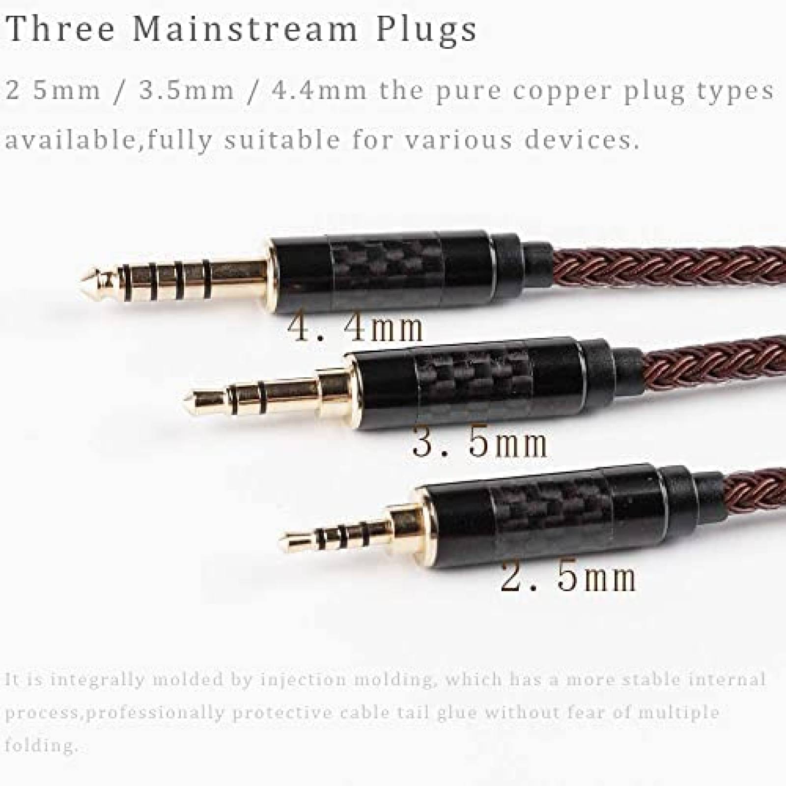 Cable de Audio FEDAI de Jack 4.4mm a 2 MMCX -Cobre
