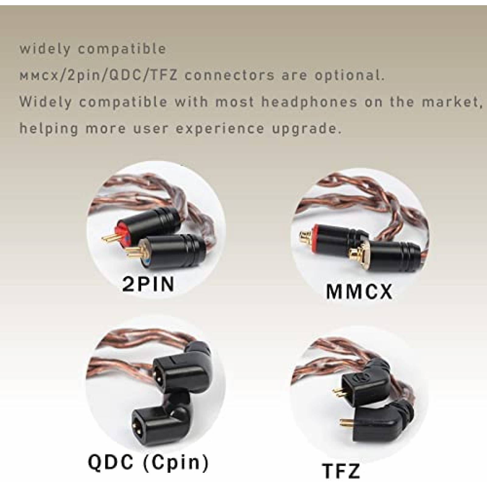 Cable de Audio FEDAI de Jack 4.4mm a 2 MMCX -Cobre