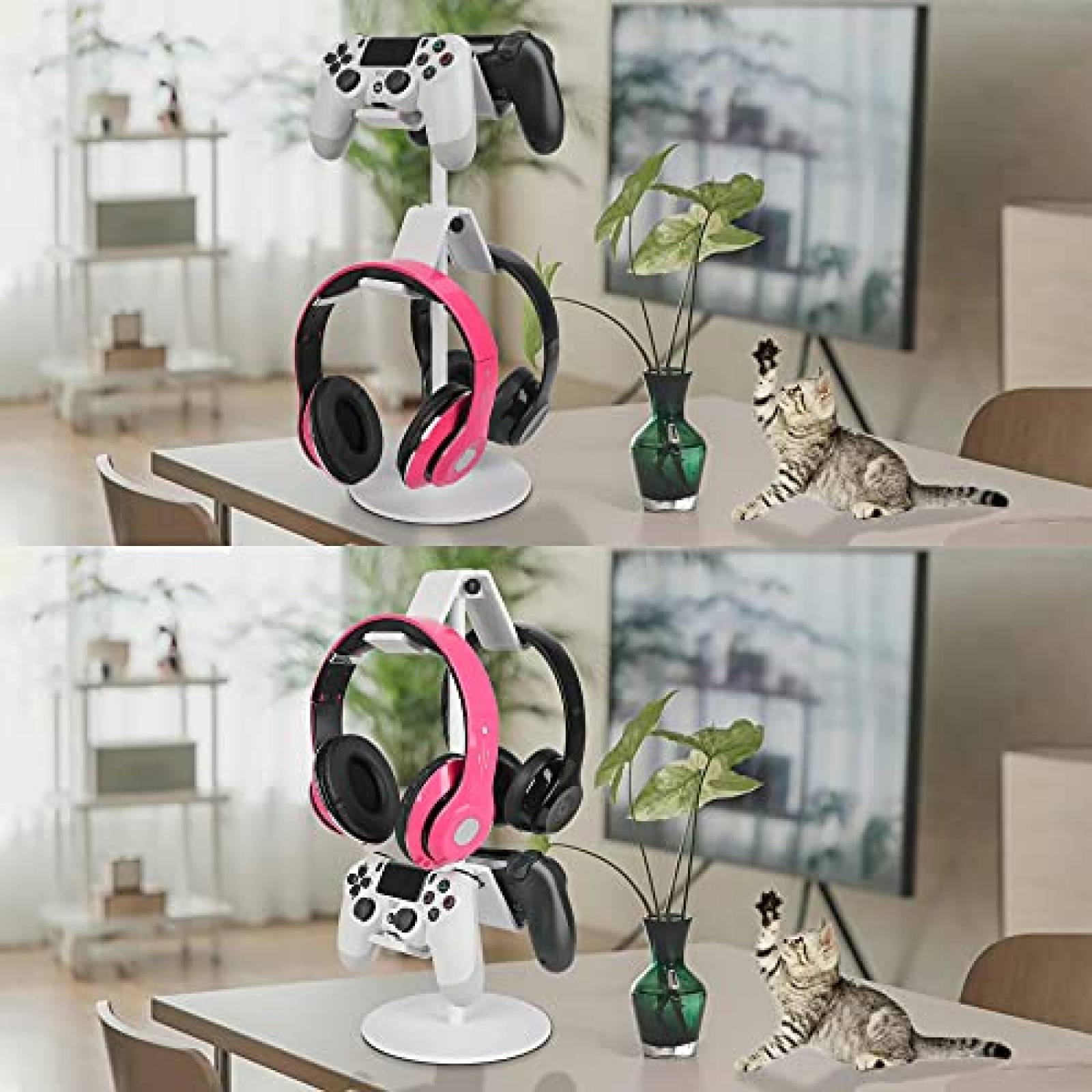 Soporte control fes Organizador Ajustable Compatible -Blanco