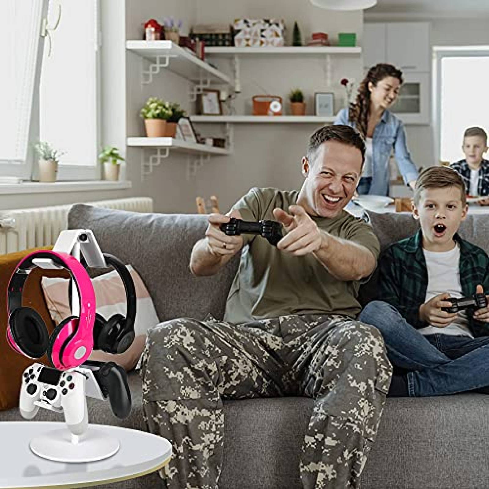 Soporte control fes Organizador Ajustable Compatible -Blanco