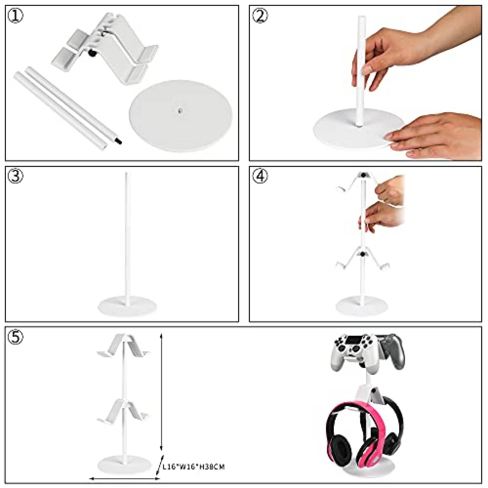 Soporte control fes Organizador Ajustable Compatible -Blanco