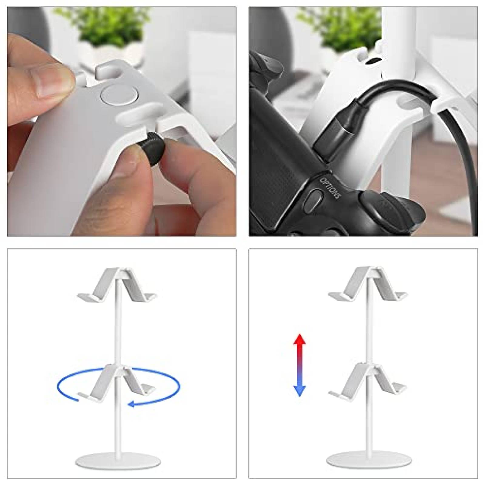 Soporte control fes Organizador Ajustable Compatible -Blanco