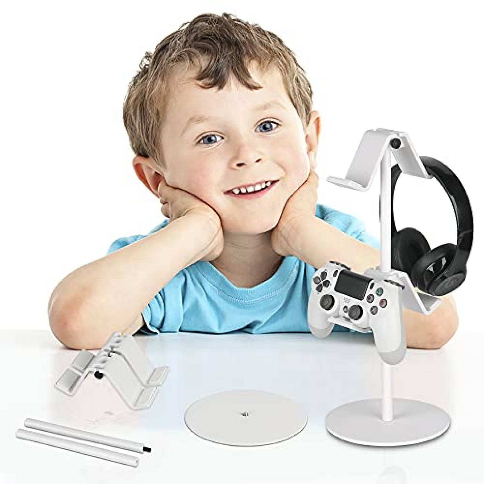 Soporte control fes Organizador Ajustable Compatible -Blanco