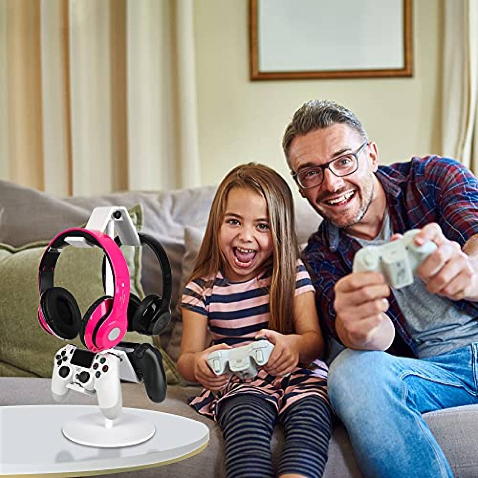 Soporte control fes Organizador Ajustable Compatible -Blanco