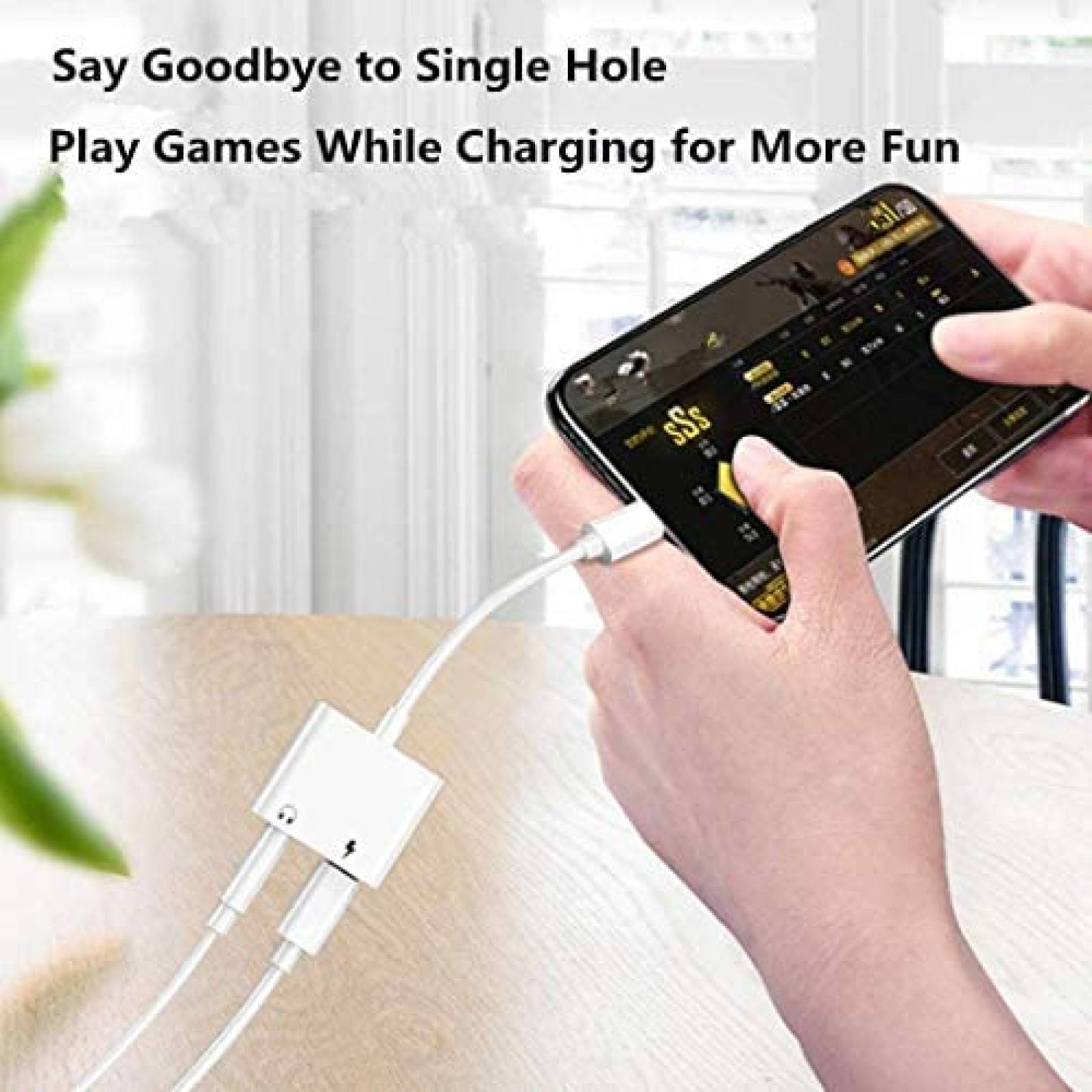 Adaptador de audio Gikko para auriculares con conector USB C