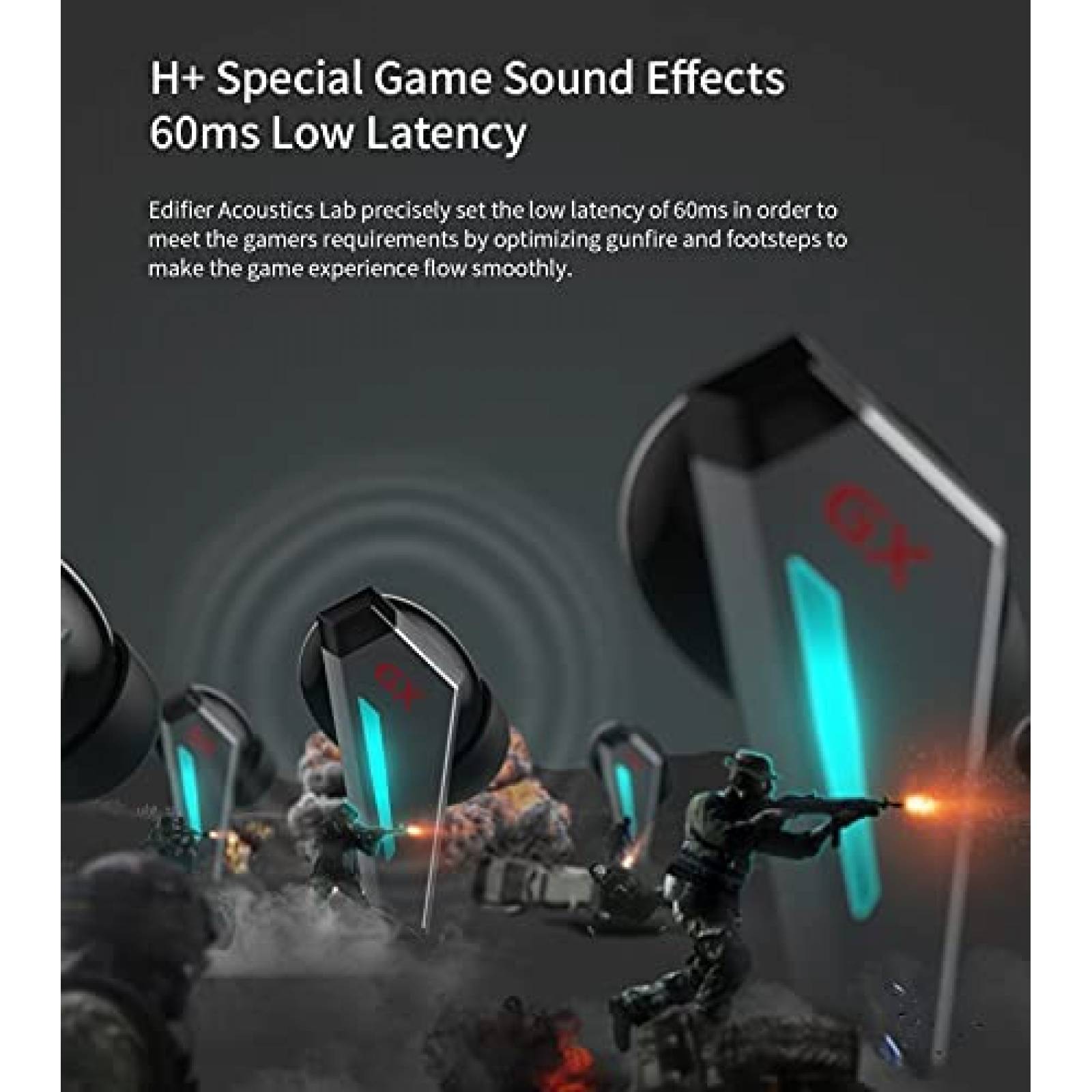 Auriculares HECATE GX07 Inalambricos Con Cancelacion Ruido