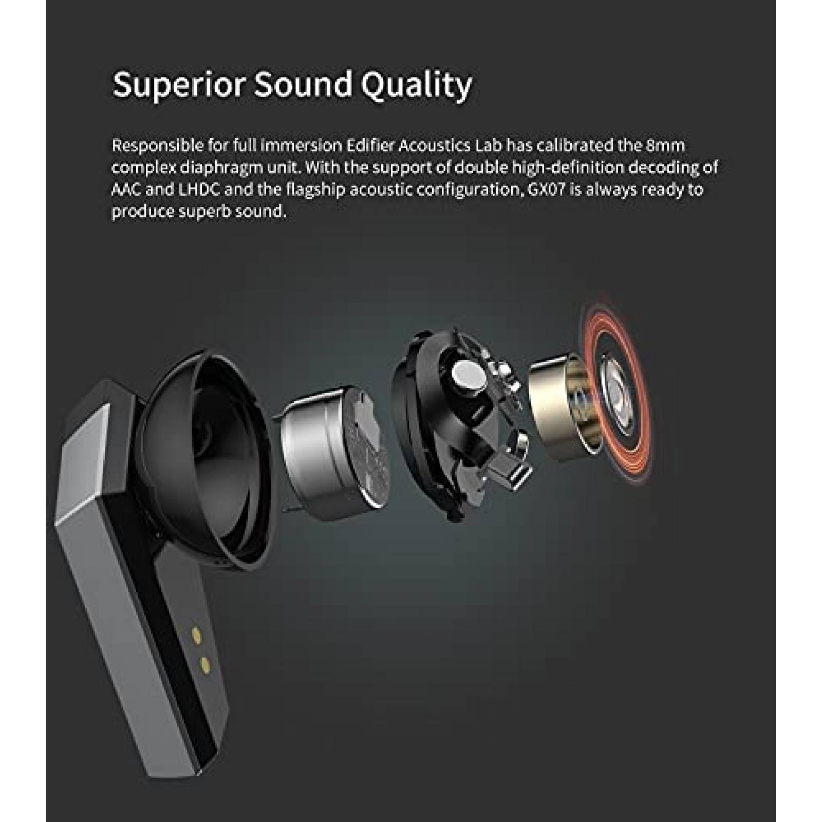 Auriculares HECATE GX07 Inalambricos Con Cancelacion Ruido