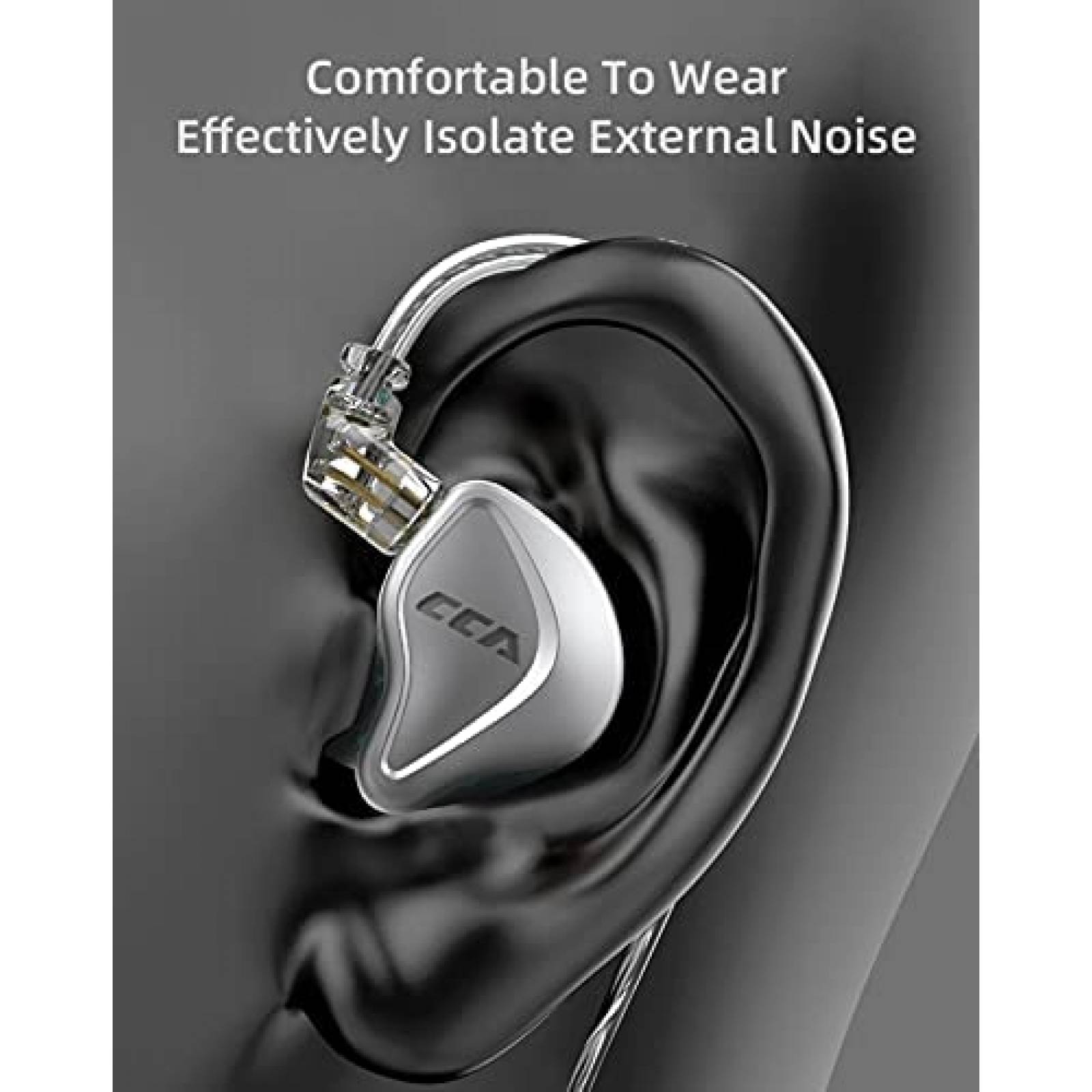 Auriculares Dinamicos HIFIHEAR con Jack 3.5mm -Plata