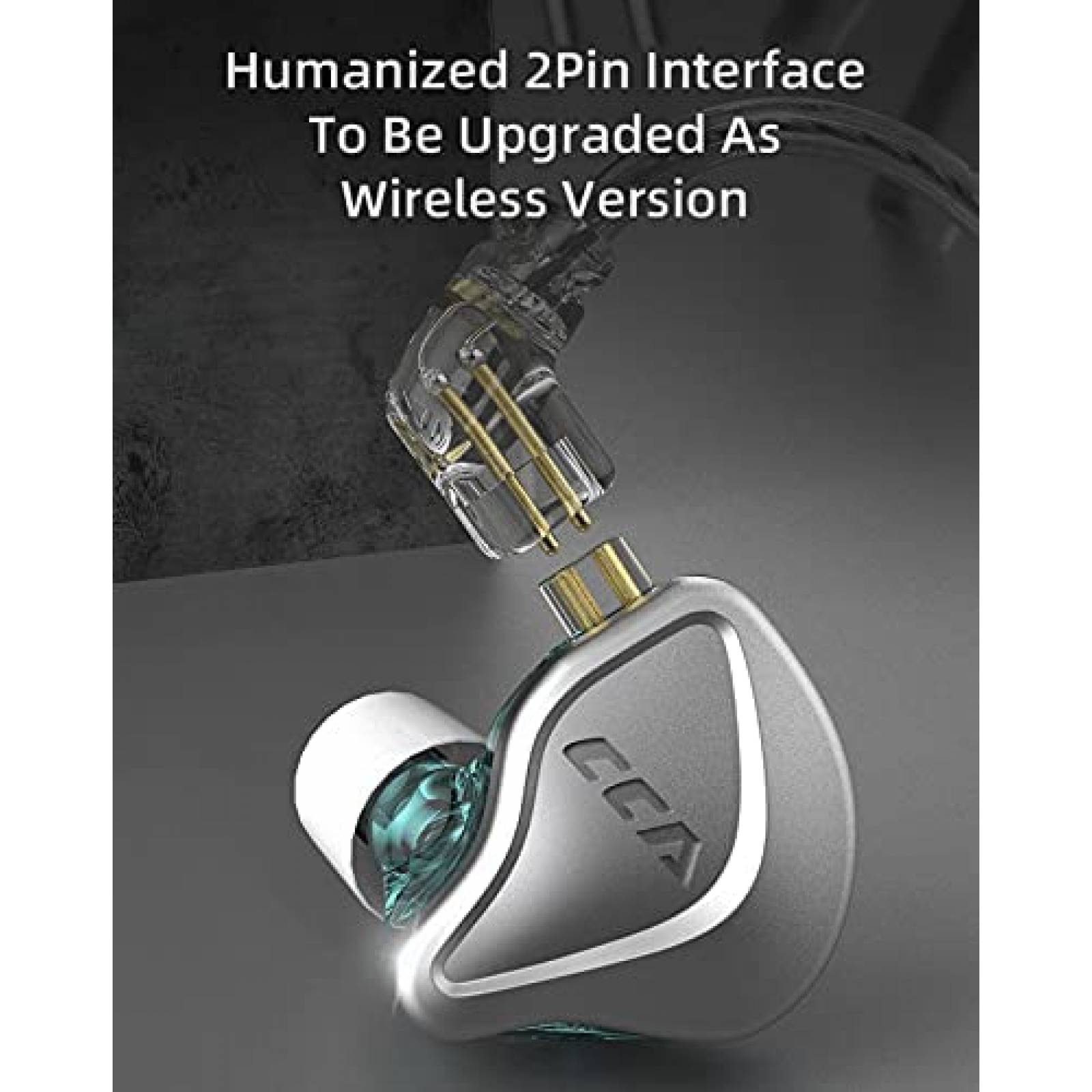 Auriculares Dinamicos HIFIHEAR con Jack 3.5mm -Plata