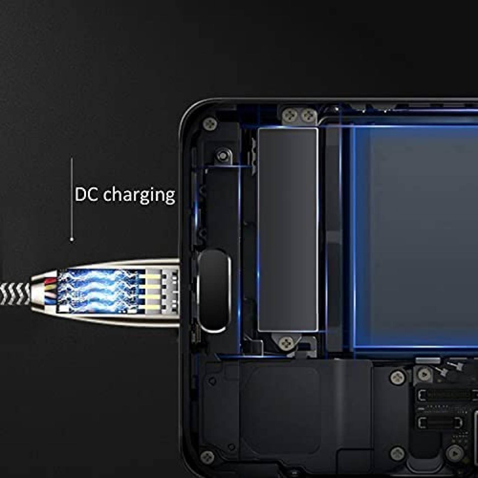 Cable USB C a doble USB C hembra HLDInie -Blanco/negro