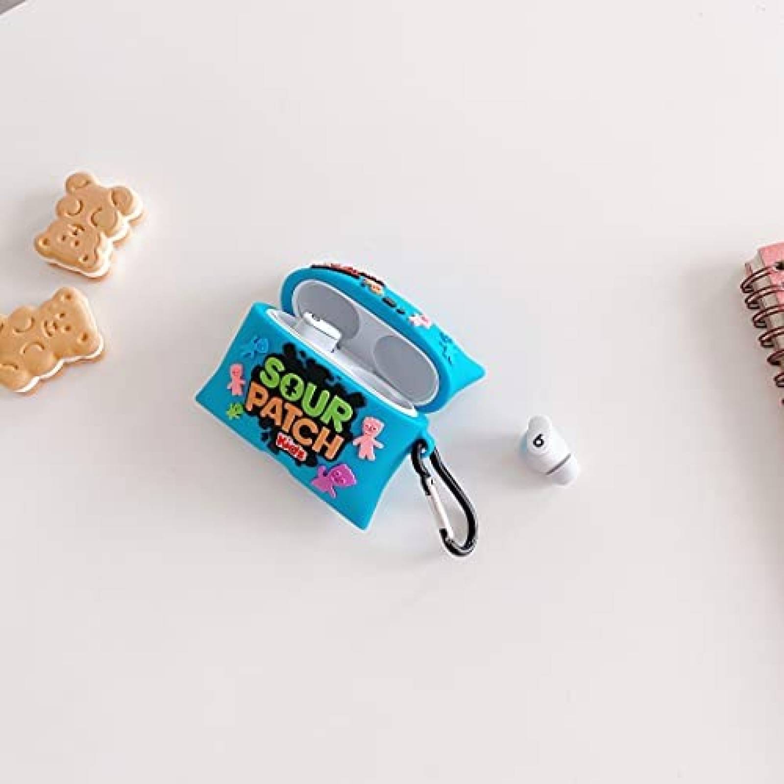 Funda Beats Studio Buds JIAQILI Sour patch silicon -Colorido
