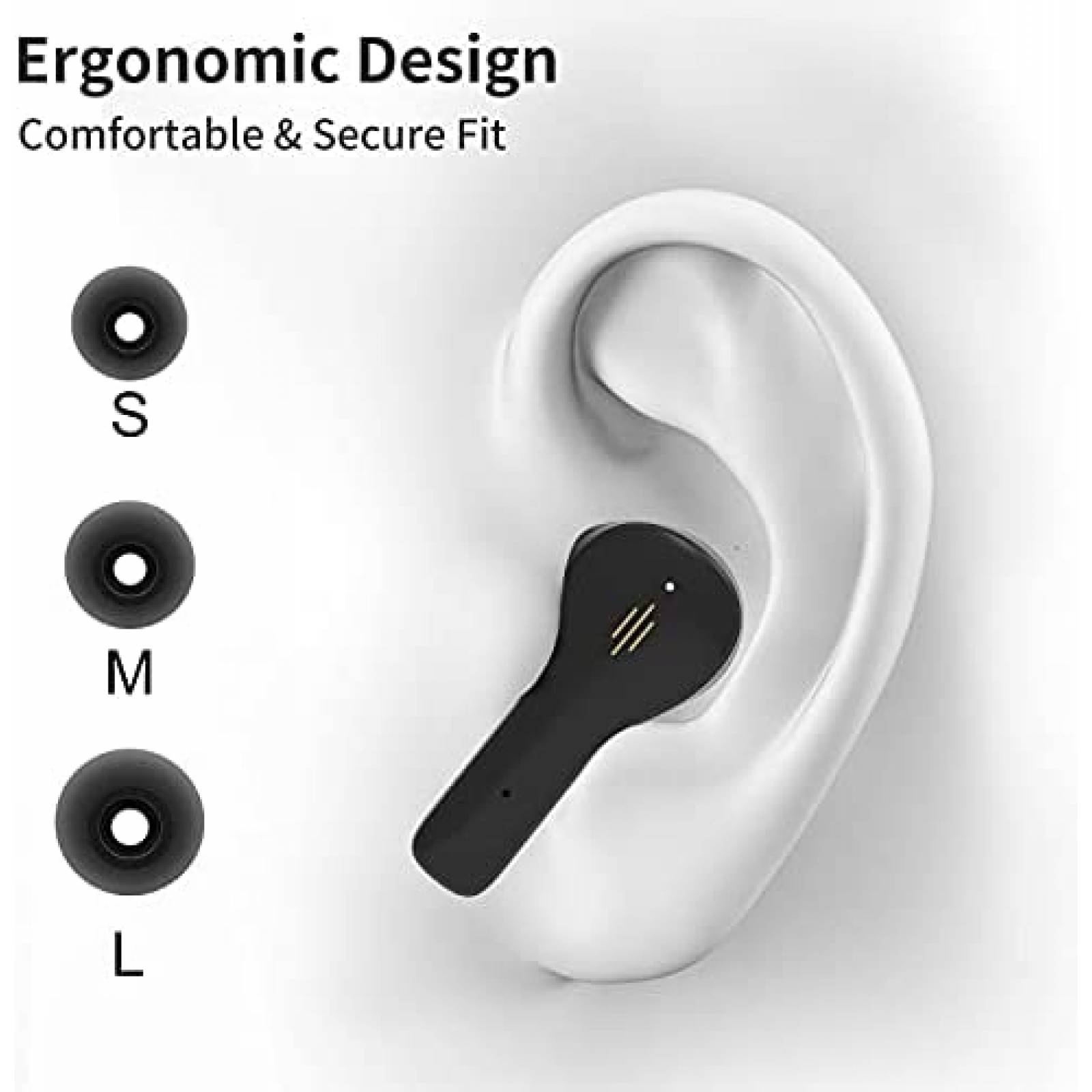 Auriculares JIBEILA S28 Impermeables Bluetooth -Negro