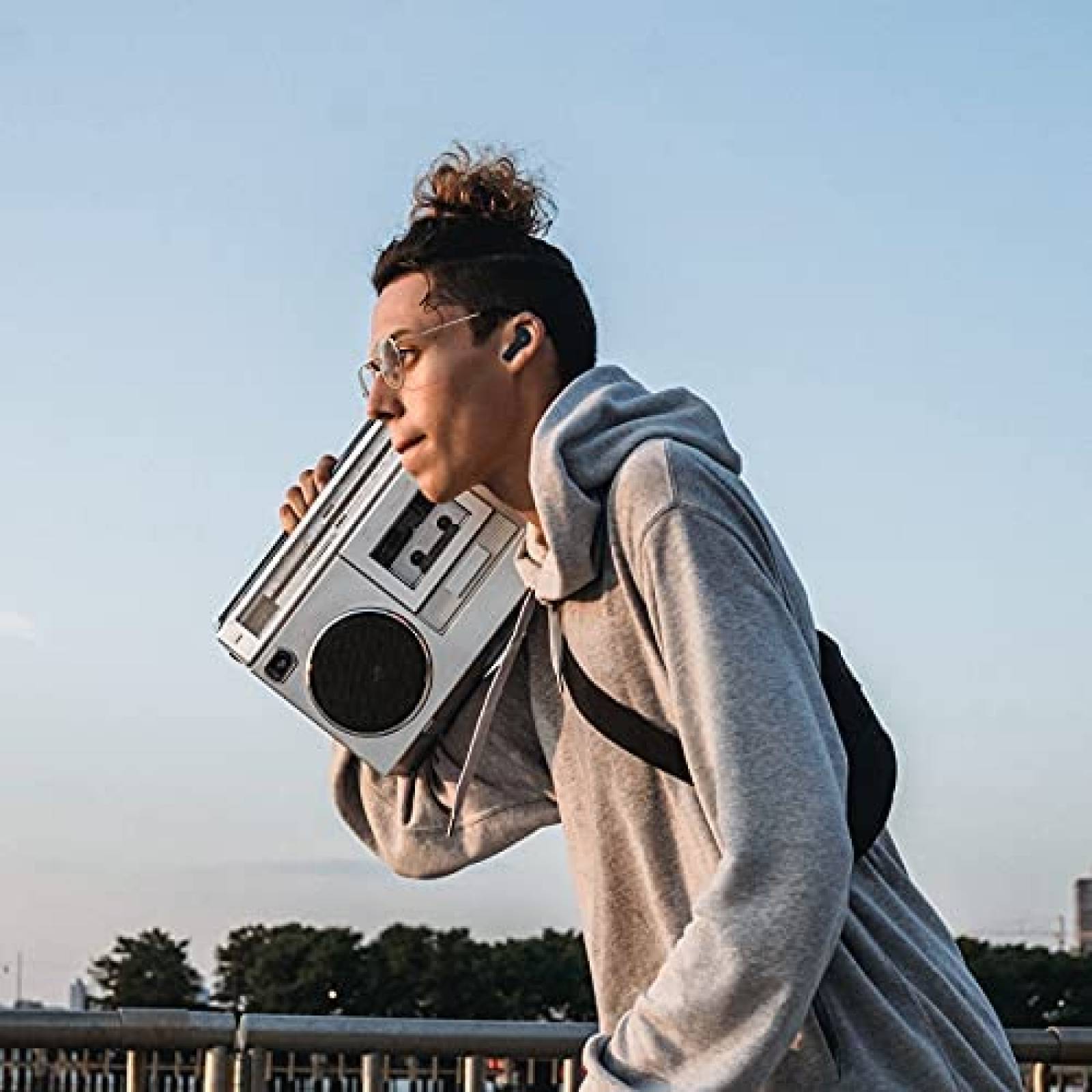 Auriculares JIBEILA S28 Impermeables Bluetooth -Negro