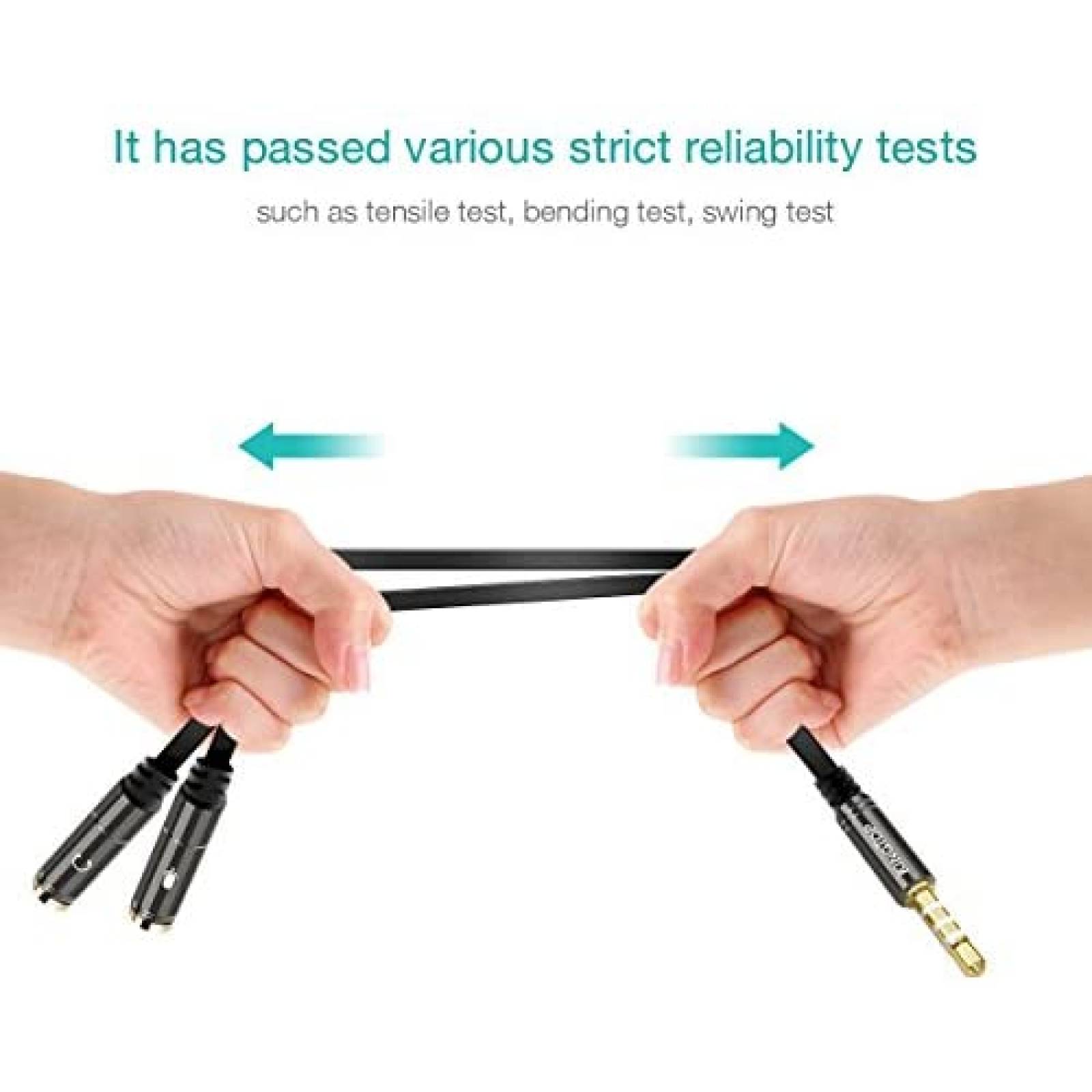 Cable KINGTOP Adaptador de Audio 3.5mm Para PS4 -Negro