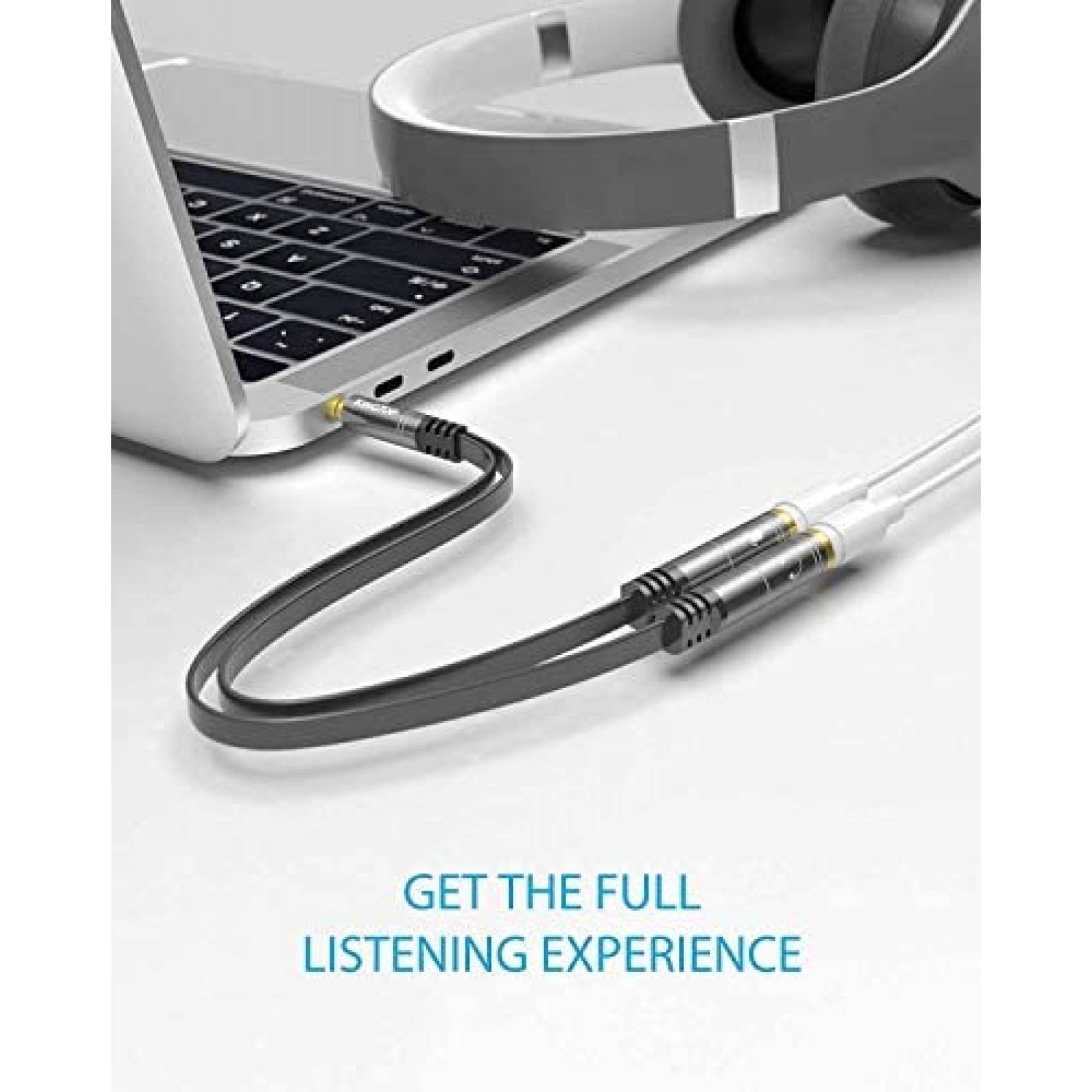 Cable KINGTOP Adaptador de Audio 3.5mm Para PS4 -Negro