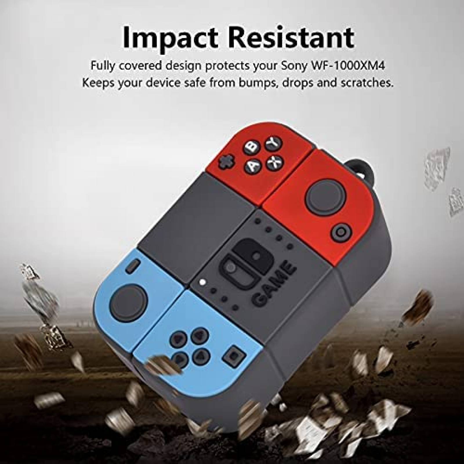 Funda KOREDA Switch Compatible Con Sony WF-1000XM4 -Gris