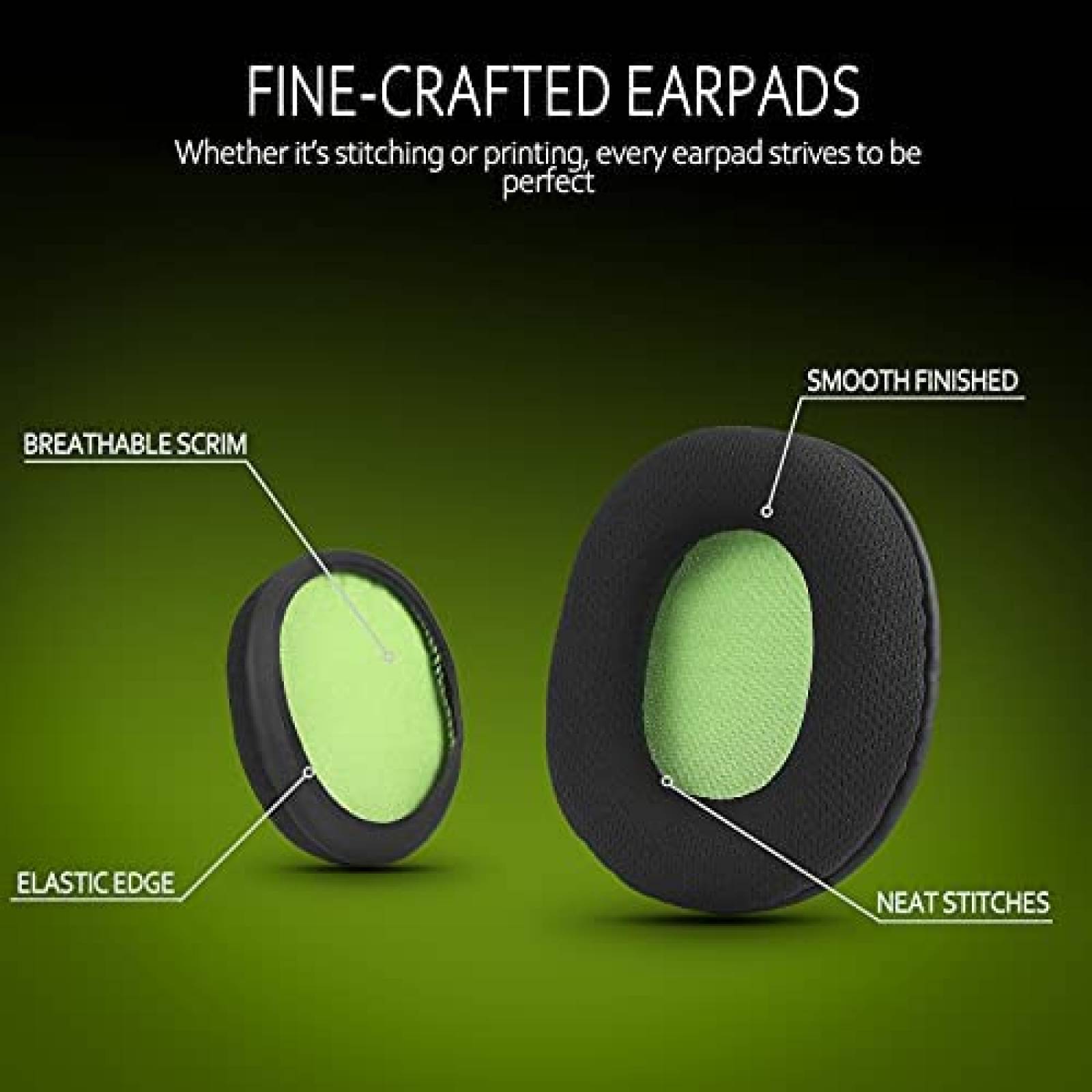 Almohadillas de repuesto de cuero para los oídos, kit de almohadillas de  repuesto para los oídos compatibles con la mayoría de los modelos de