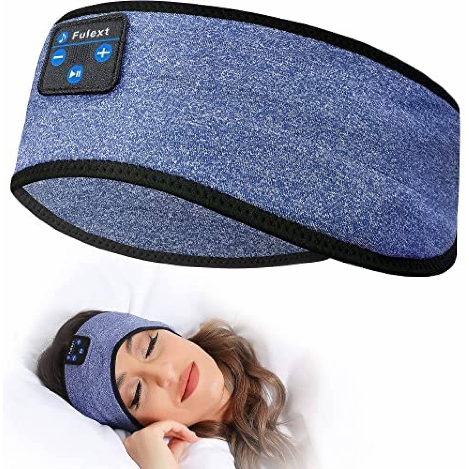 Auriculares para dormir Bluetooth Diadema, auriculares inalámbricos para  dormir de música para mujeres hombres, auriculares de diadema de música  transpirables con Bluetooth (azul)