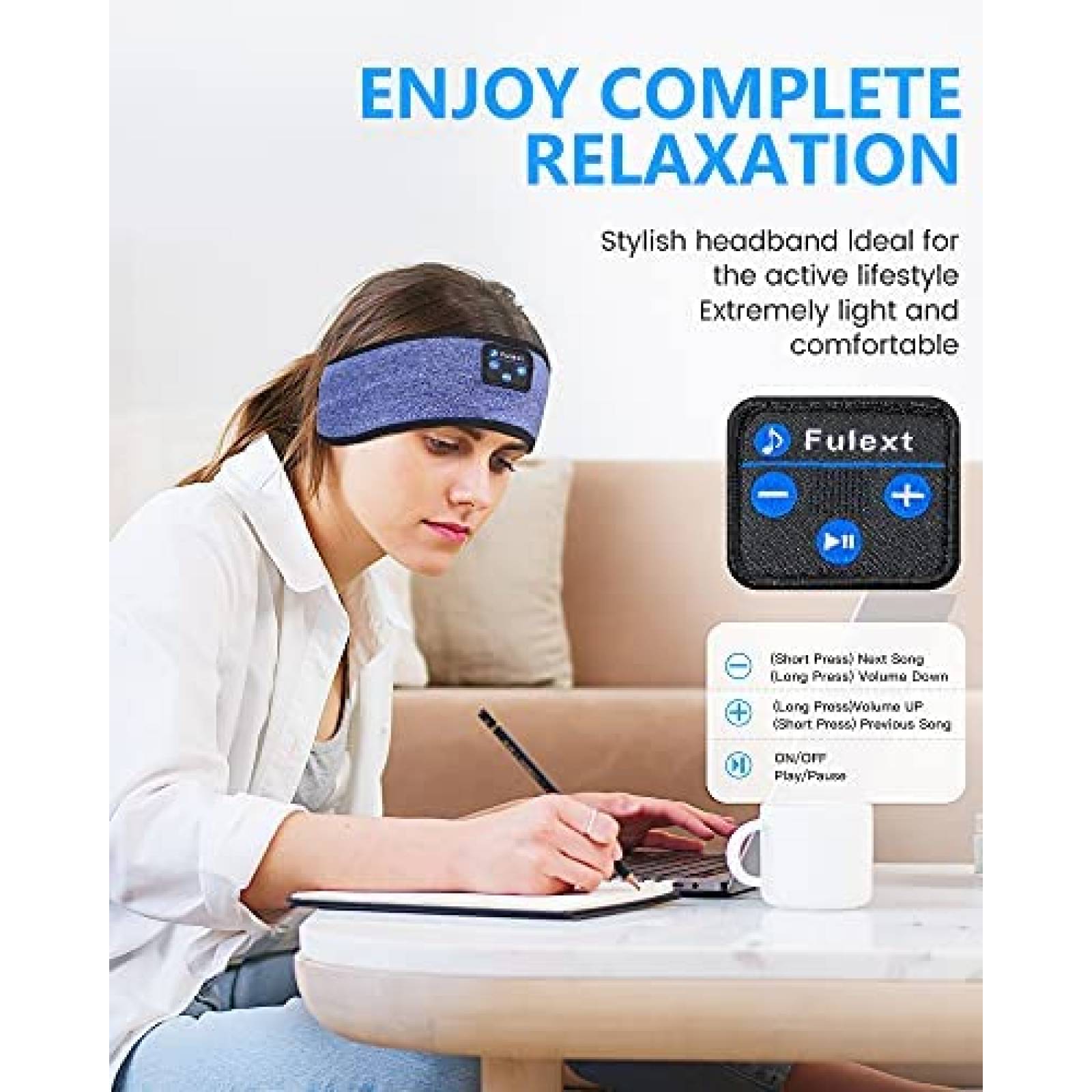 Diadema de auriculares Lavince Bluetooth deportivo -Azul