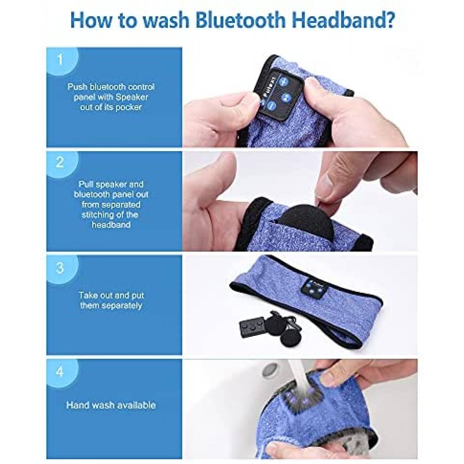 Diadema de auriculares Lavince Bluetooth deportivo -Azul