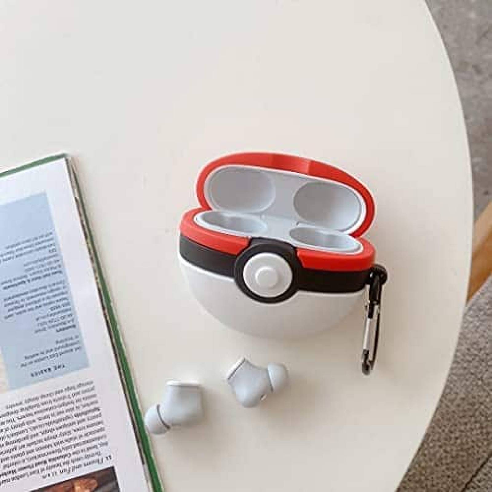 Funda 3D LLLLL para Beats Studio Buds 2021 -Pokemon Pokebola