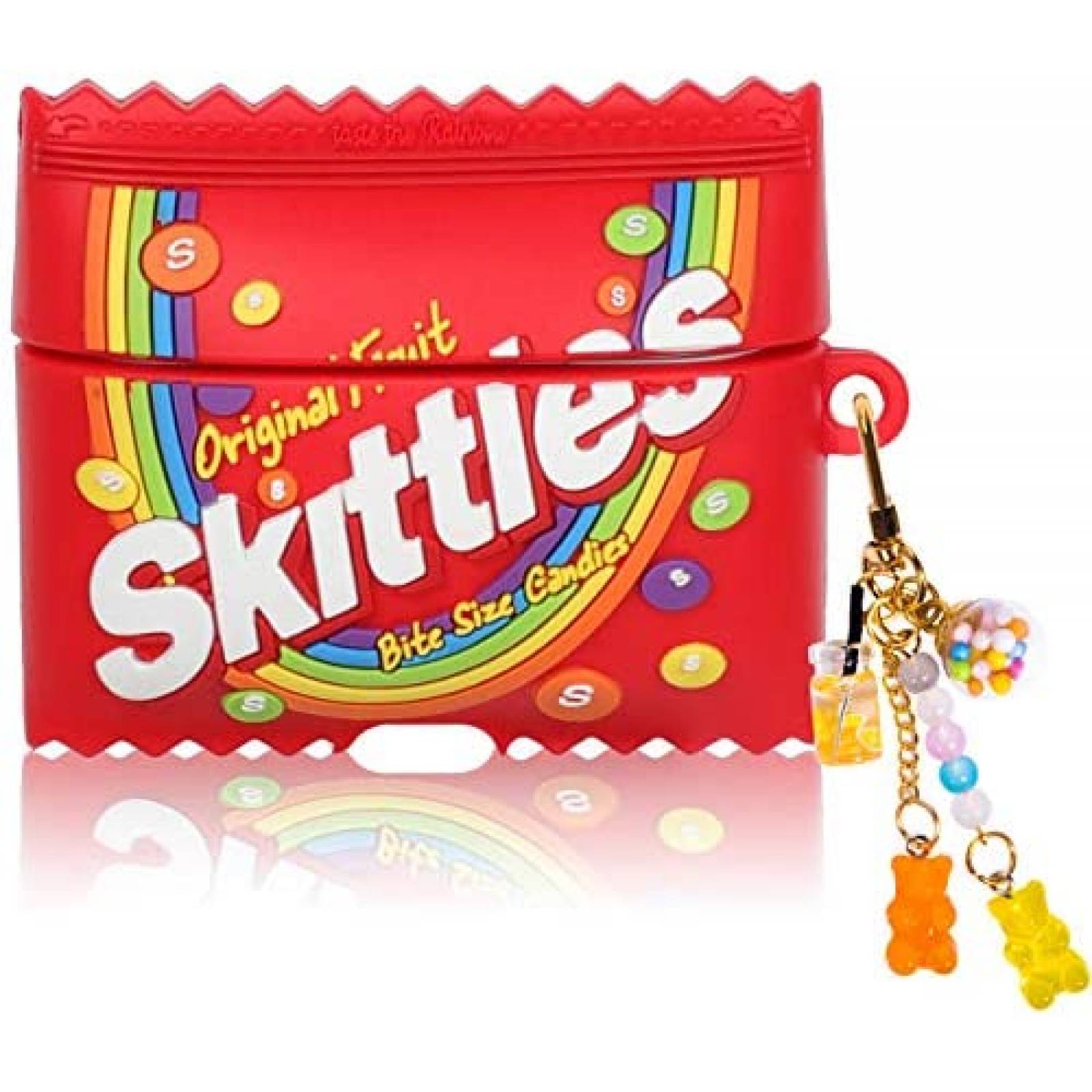 Funda de Silicon Lupct para Airpod Pro Skittles -Rojo