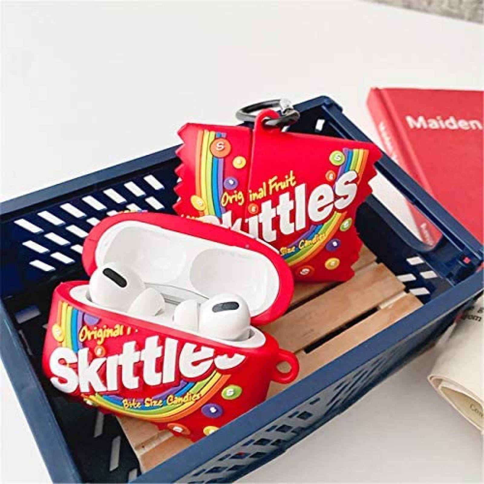 Funda de Silicon Lupct para Airpod Pro Skittles -Rojo
