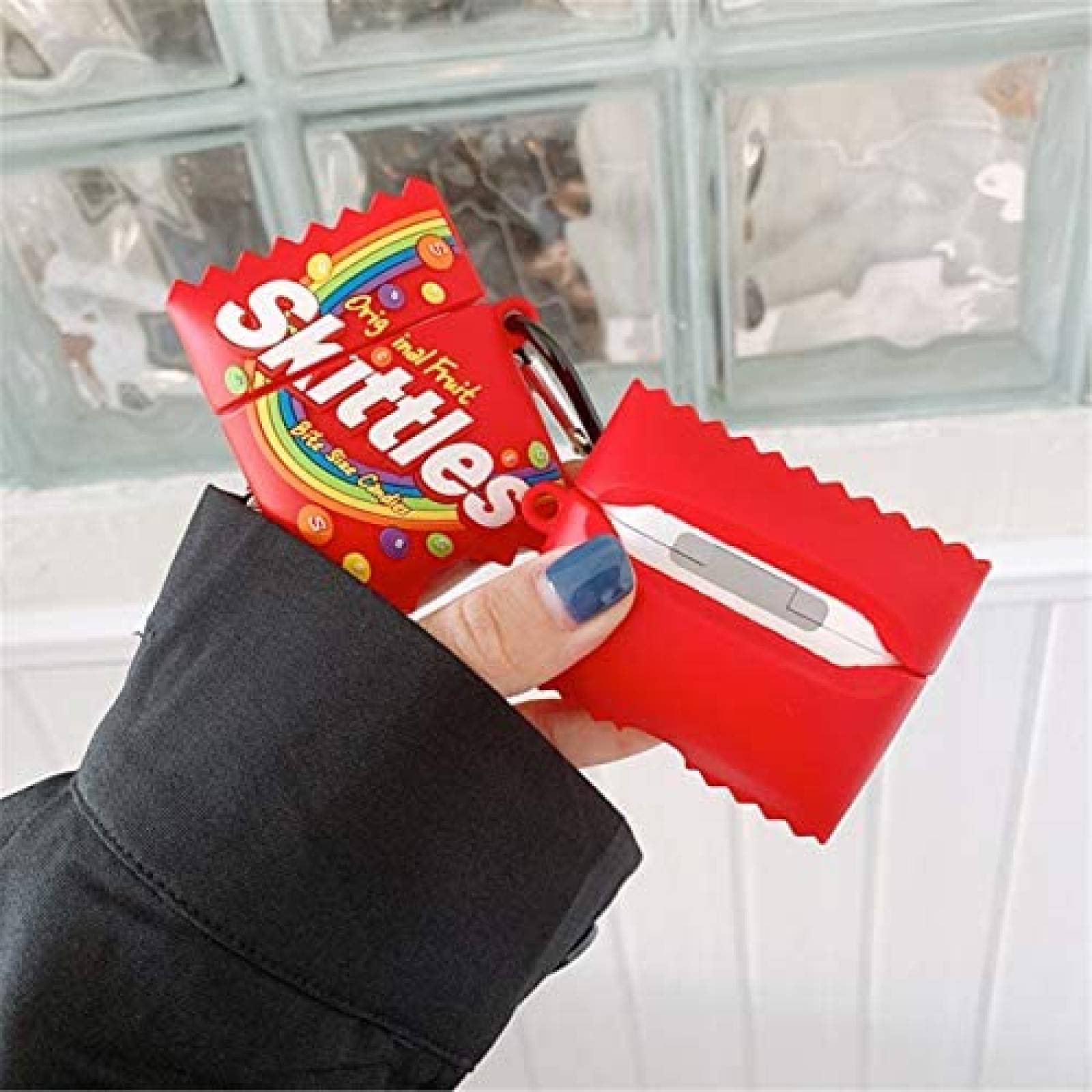 Funda de Silicon Lupct para Airpod Pro Skittles -Rojo